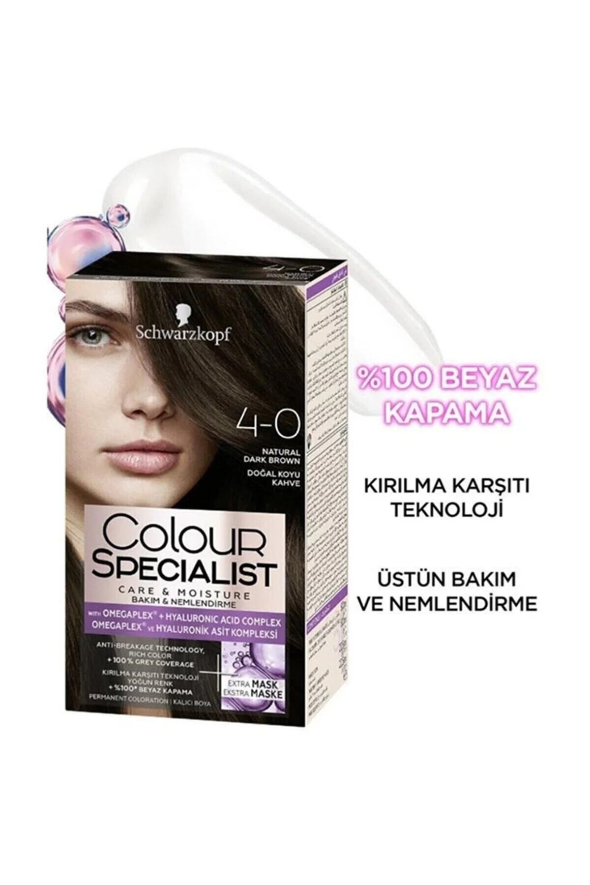 Color Specialist Saç Boyası 4-0 Doğal Koyu Kahve