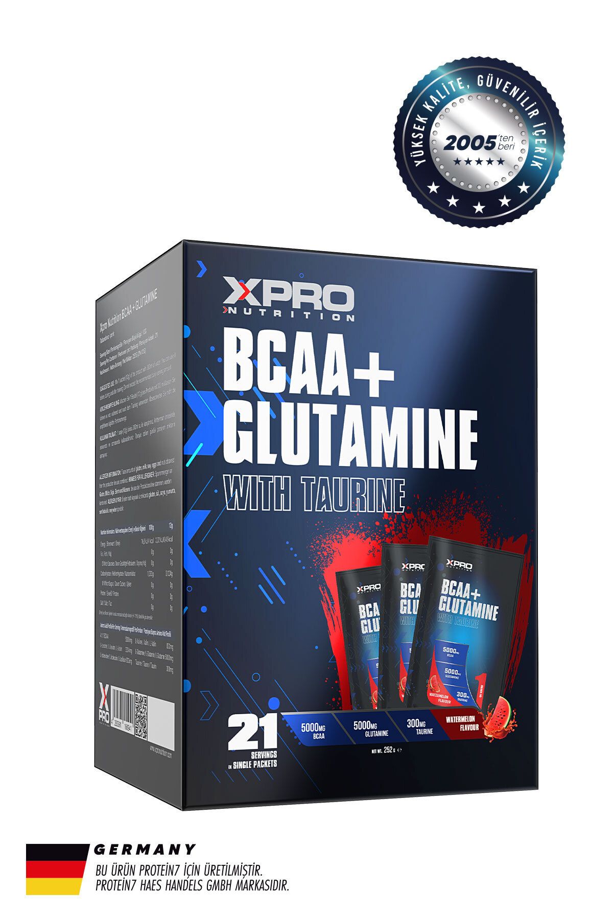 Xpro Nutrition Xpro Bcaa+Glutamine 12gr 21 Saşe - Karpuz Aromalı