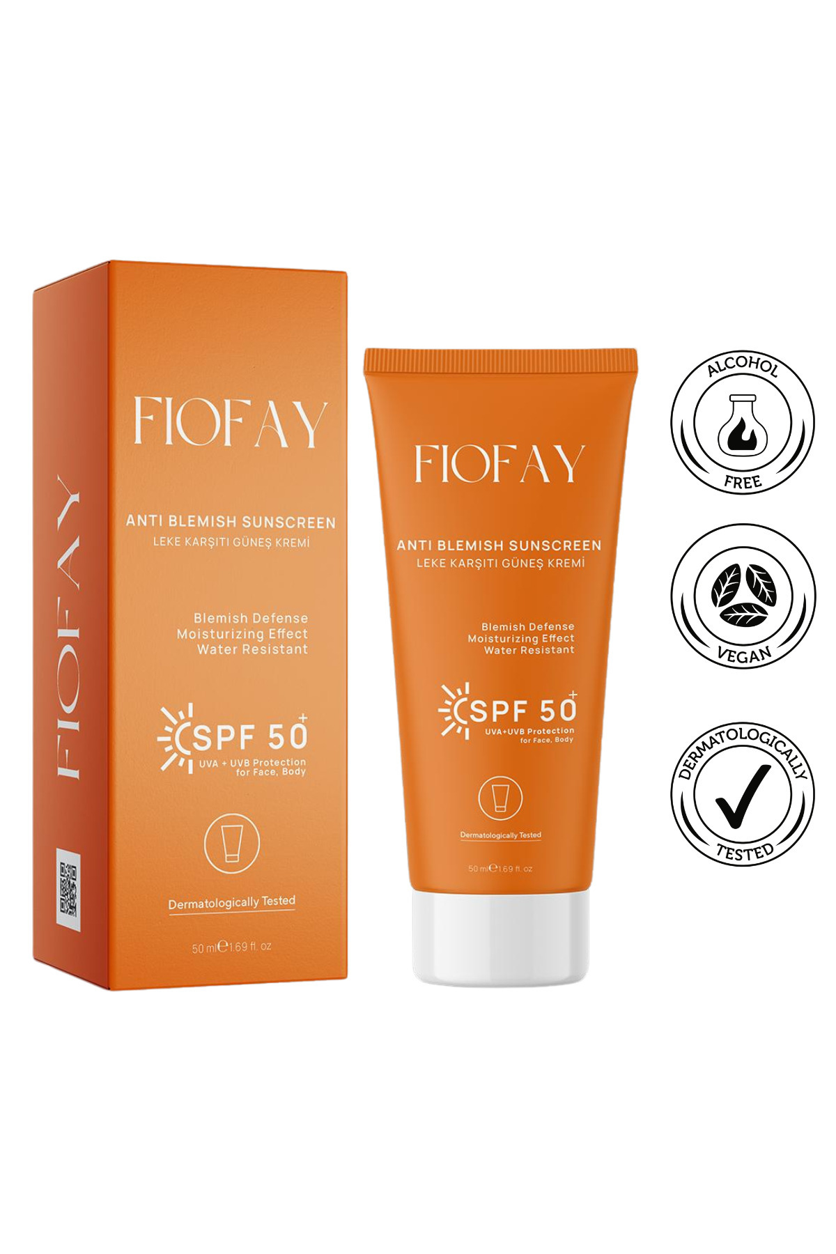 بسته ۲ عددی کرم ضد آفتاب ضد لک SPF 50+ - مناسب برای انواع پوست، غنی شده با گلوتاتیون، ۵۰ میلی لیتر — FIO-GKR-012 — تصویر 4 از 4