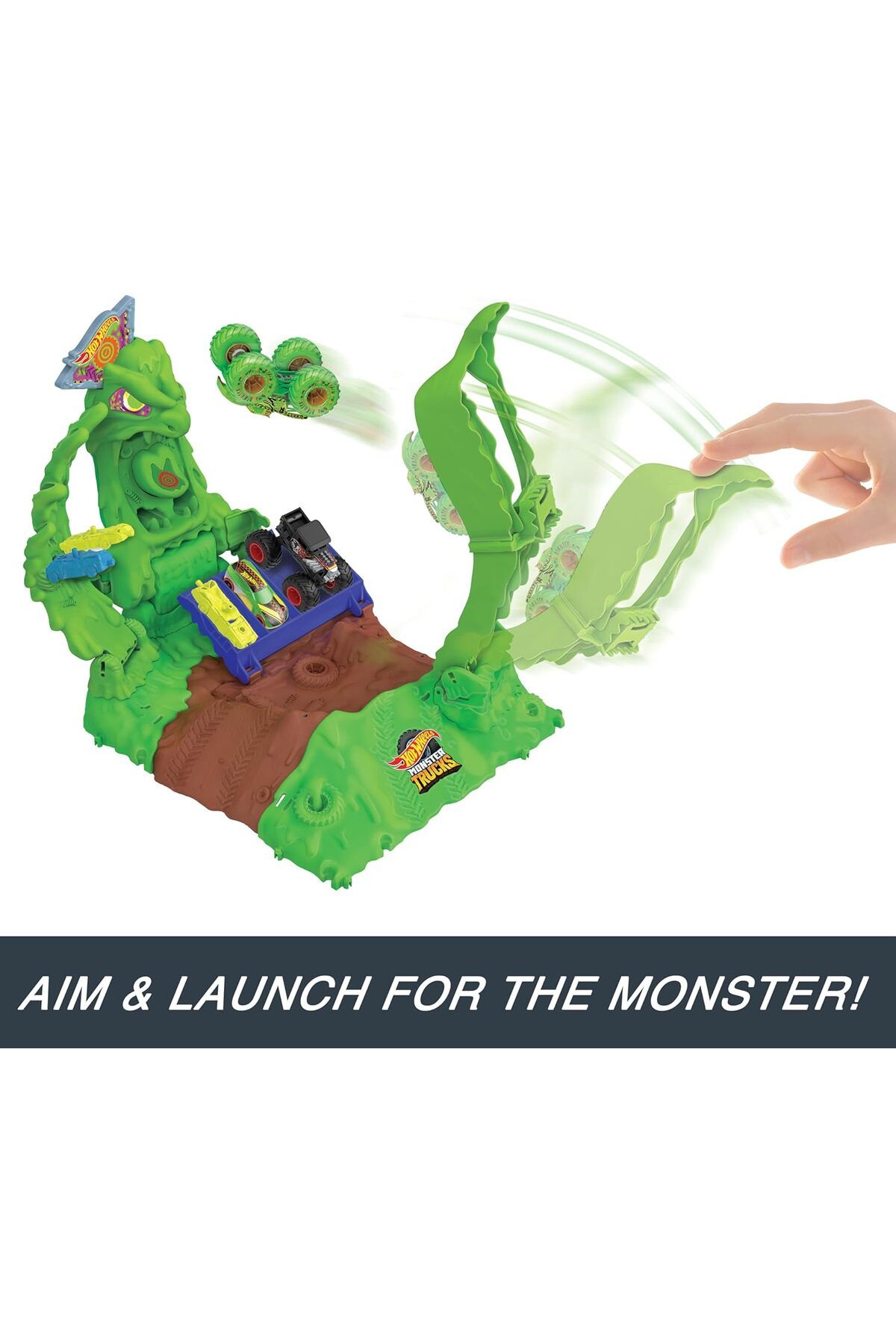 HOT WHEELS-Monster Trucks Arena Gunkster Ooze Battle HPN72 2