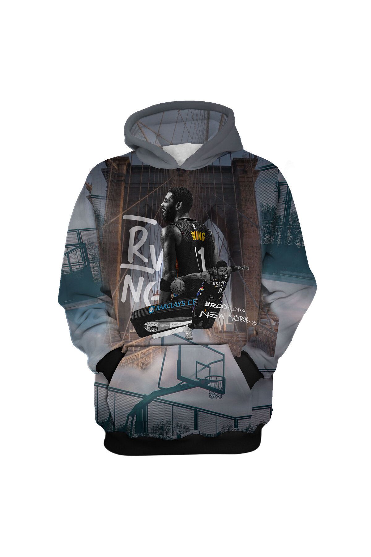 usateamfans Kyrie Irving 3D Oversize Hoodie