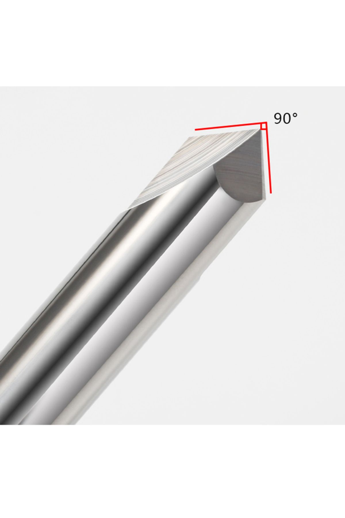 kakarot-HRC55 STEEL D6X50LX3F-90deg قاطع طحن كربيد إزالة الحواف V Grove Router 90 6