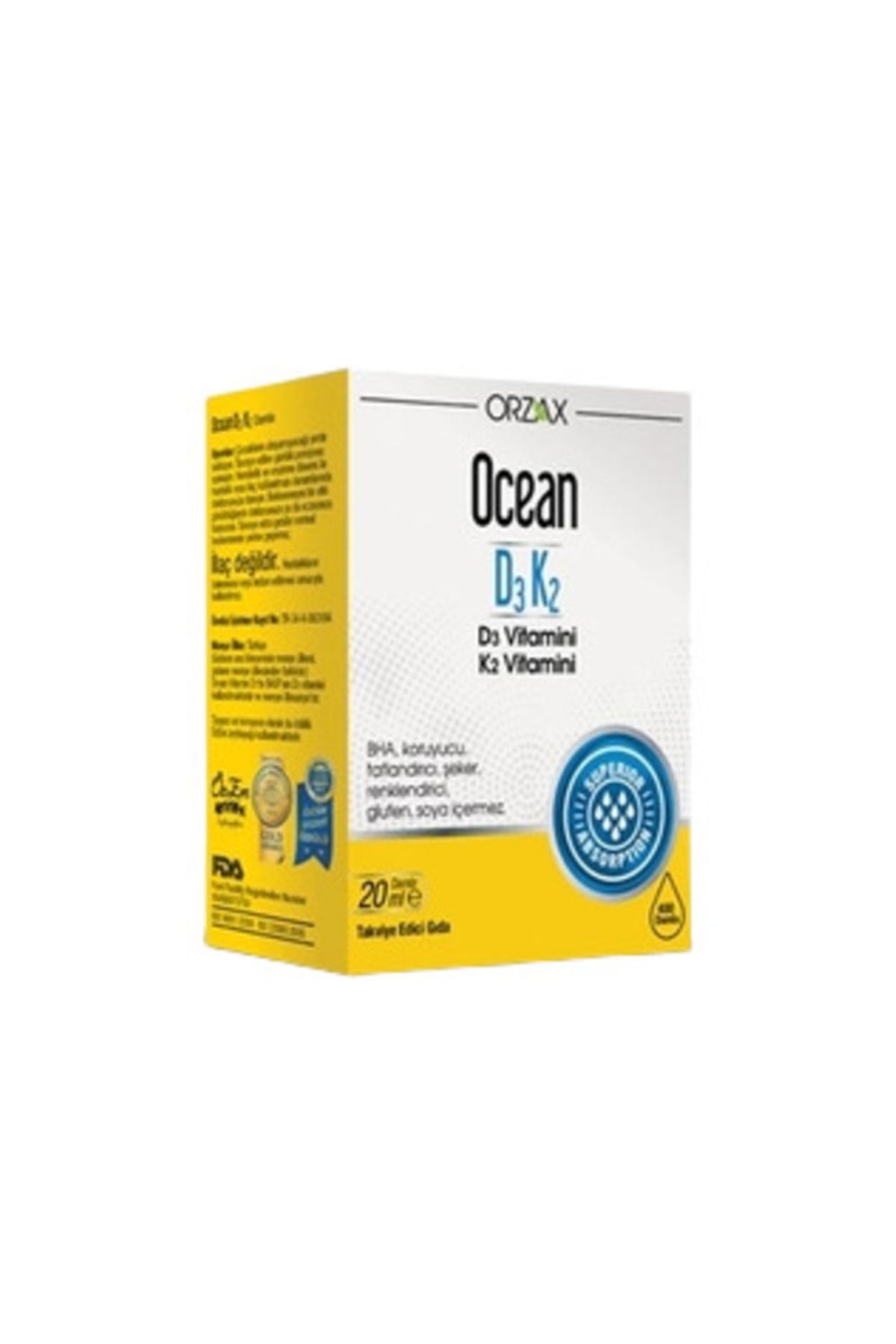 Orzax Ocean Vitamin Damla 20 Ml