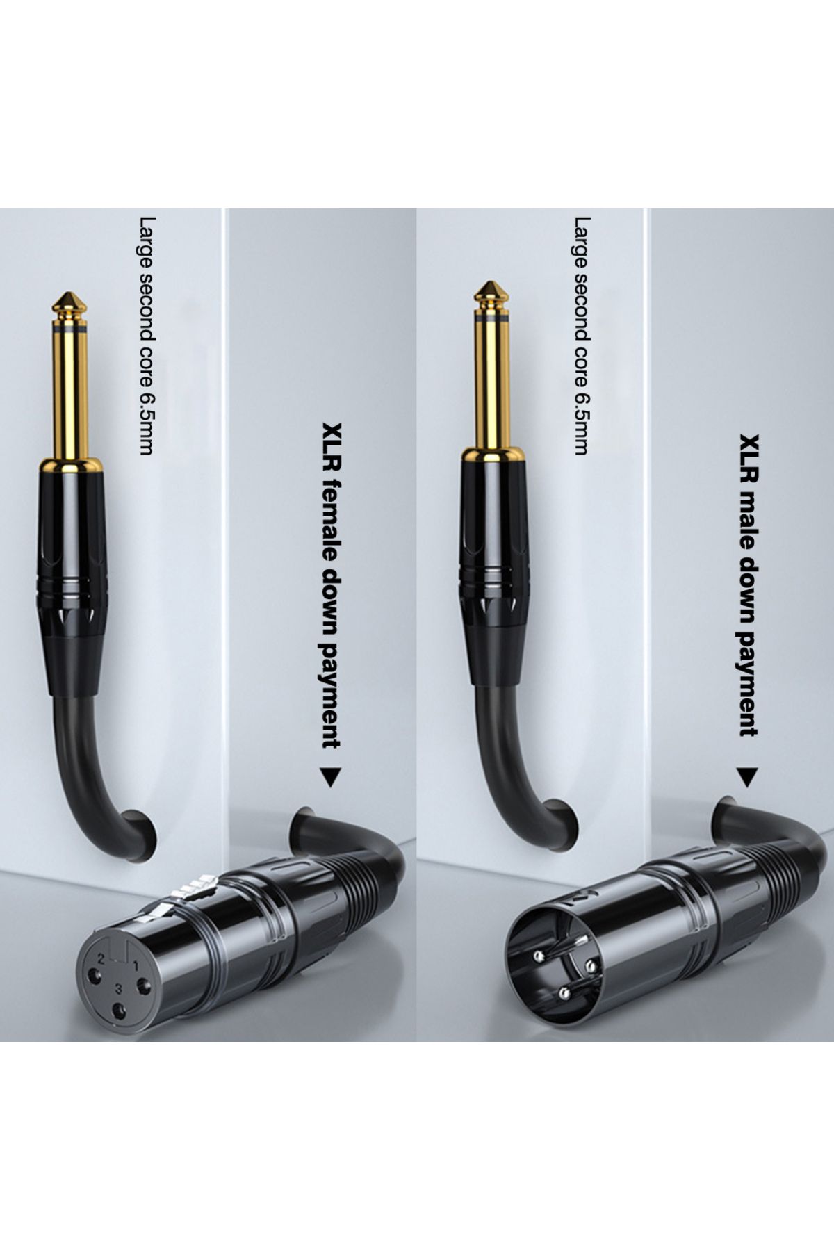 Choice-كابل صوت 3 متر XLR إلى 6.5 مم سلك صوت تناظري متوازن للميكروفون XLR ذكر إلى مقبس 6.5 للكمبيوتر 3