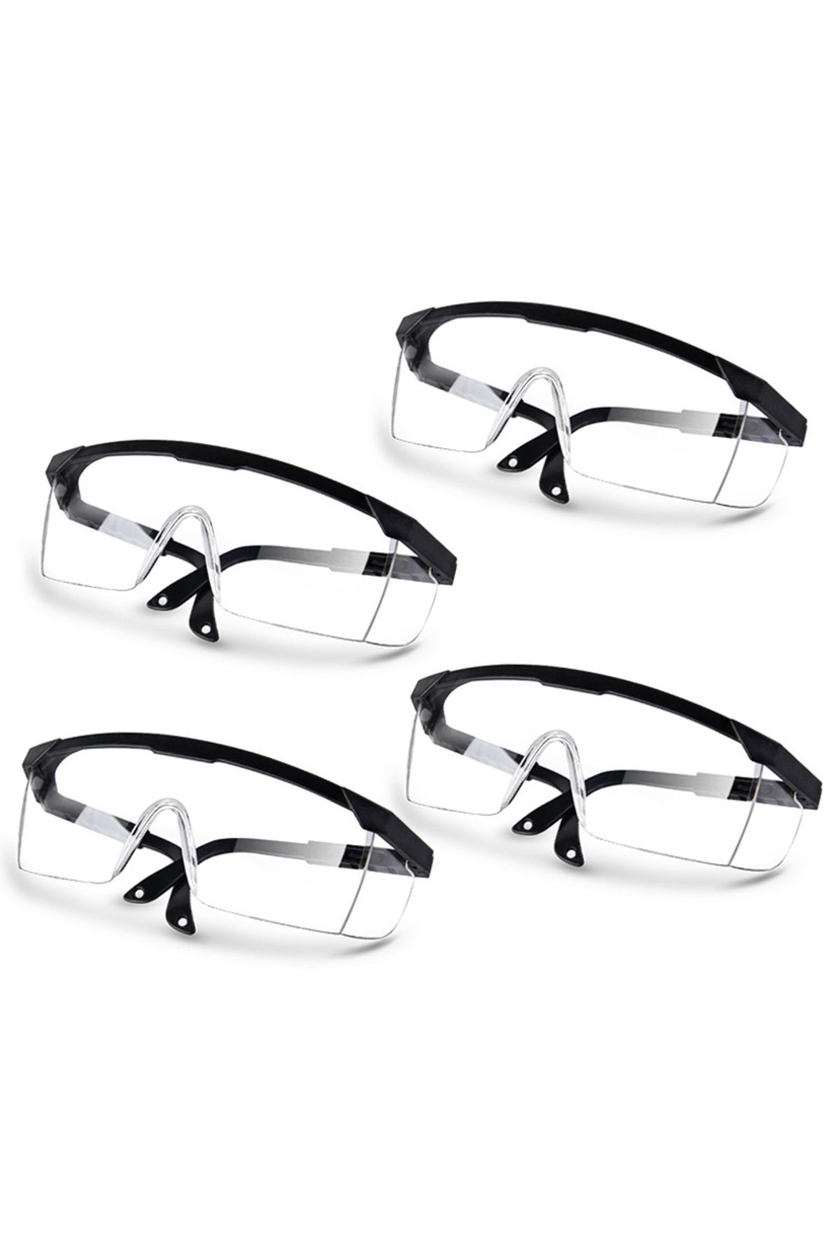 Choice-Black 4pcs 1/2/4pcs Motorcycle Anti-splash Protective Wind Dust Proof Goggles Eye Protection Lab Gog 1