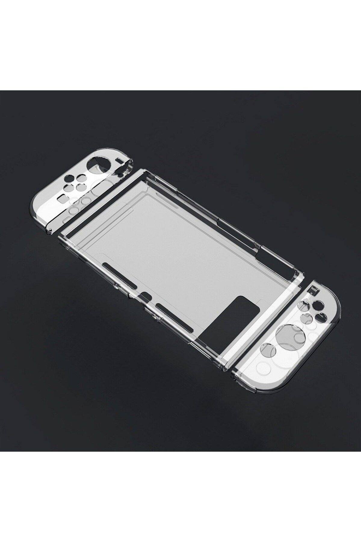 YECKTEGJ-حافظة TPU لجهاز Nintendo Switch، غطاء حماية شفاف ناعم من مادة TPU، إطار حماية Dockab 1