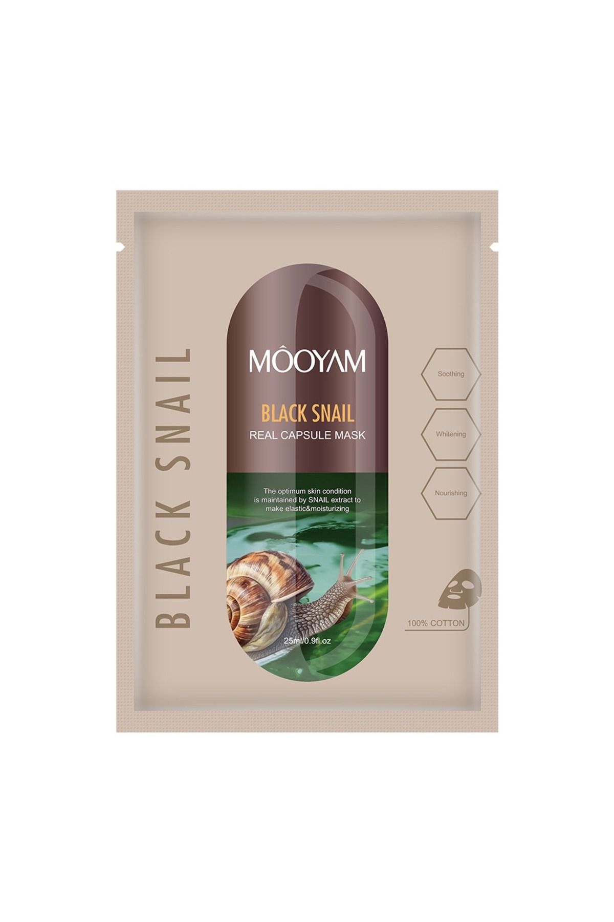 MOOYAMM BLACK SNAİL SALYANGOZ YÜZ MASKESİ (25 ML)