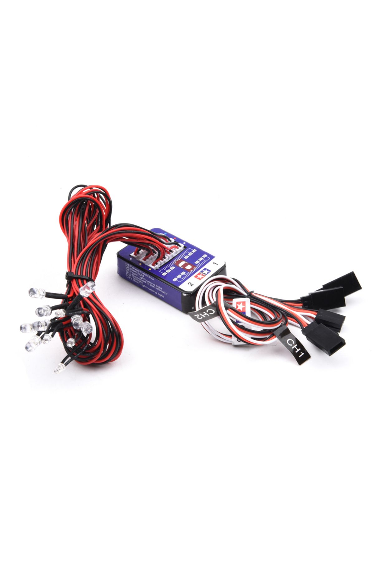 Choice-Simulation Flash Light 12 LED Lighting Kit Steering Brake for RC Car 1/10 Scale Models Yokomo Tam... 5