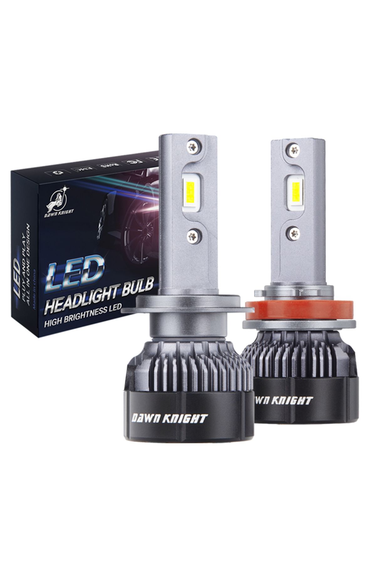 DAWN KNIGHT-H7 4300k Dawnknight K5c Mini 40w H7 H4 Long Life Version Led Headlight Bulb 4300k K6c Led Hb3 H11 La 7