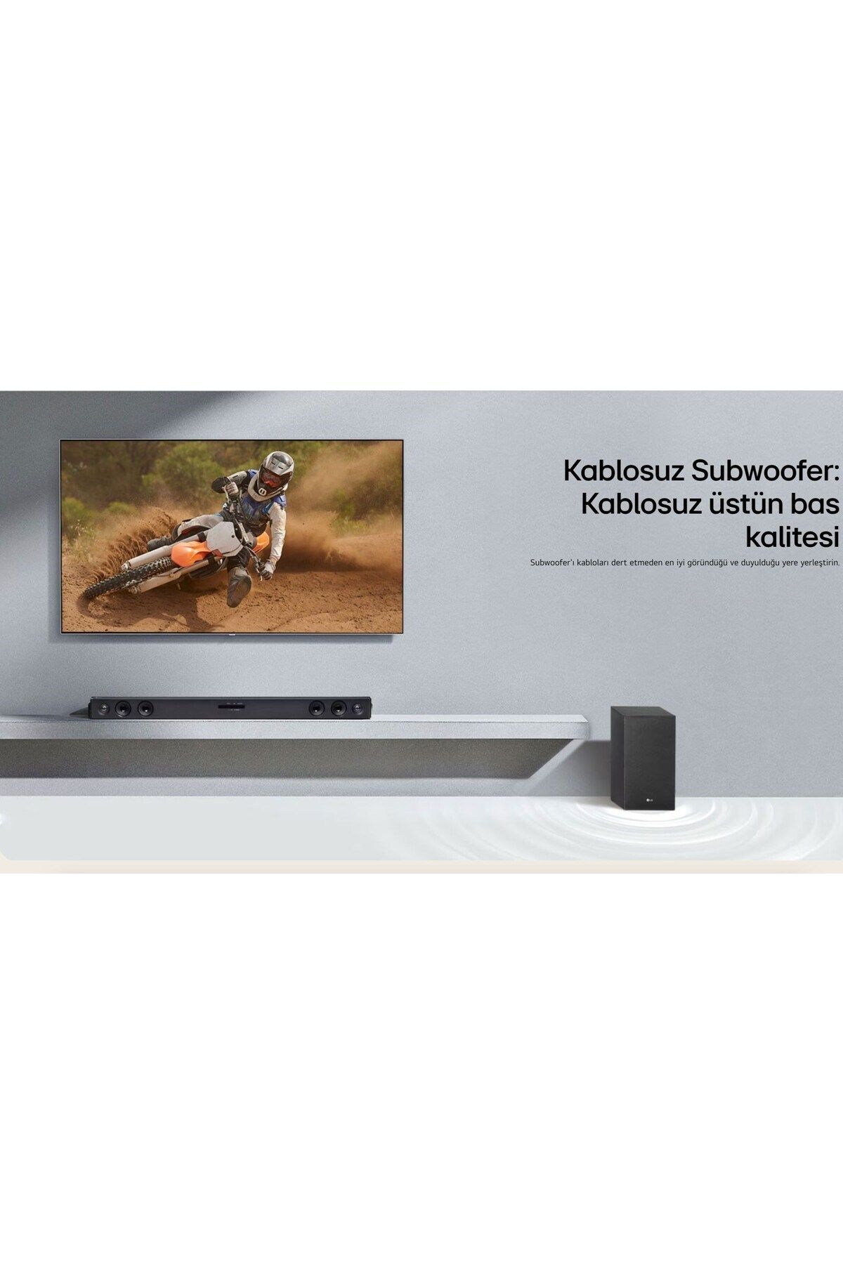 LG Ev sinema Sistemi - Soundbar 300W 2.1 Kanal , Optik, USB , Bluetooth Akıllı bağlantı Kaliteli BasTiz