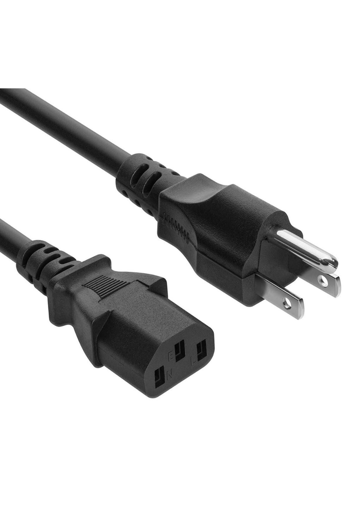 Ninth World-1.5 متر قابس أمريكي 1.5 متر 5 أقدام 3 سنون 18 AWG 60C 250 فولت قابس أمريكي كابل طاقة عالمي لـ NEMA 5-15P إلى IEC 1