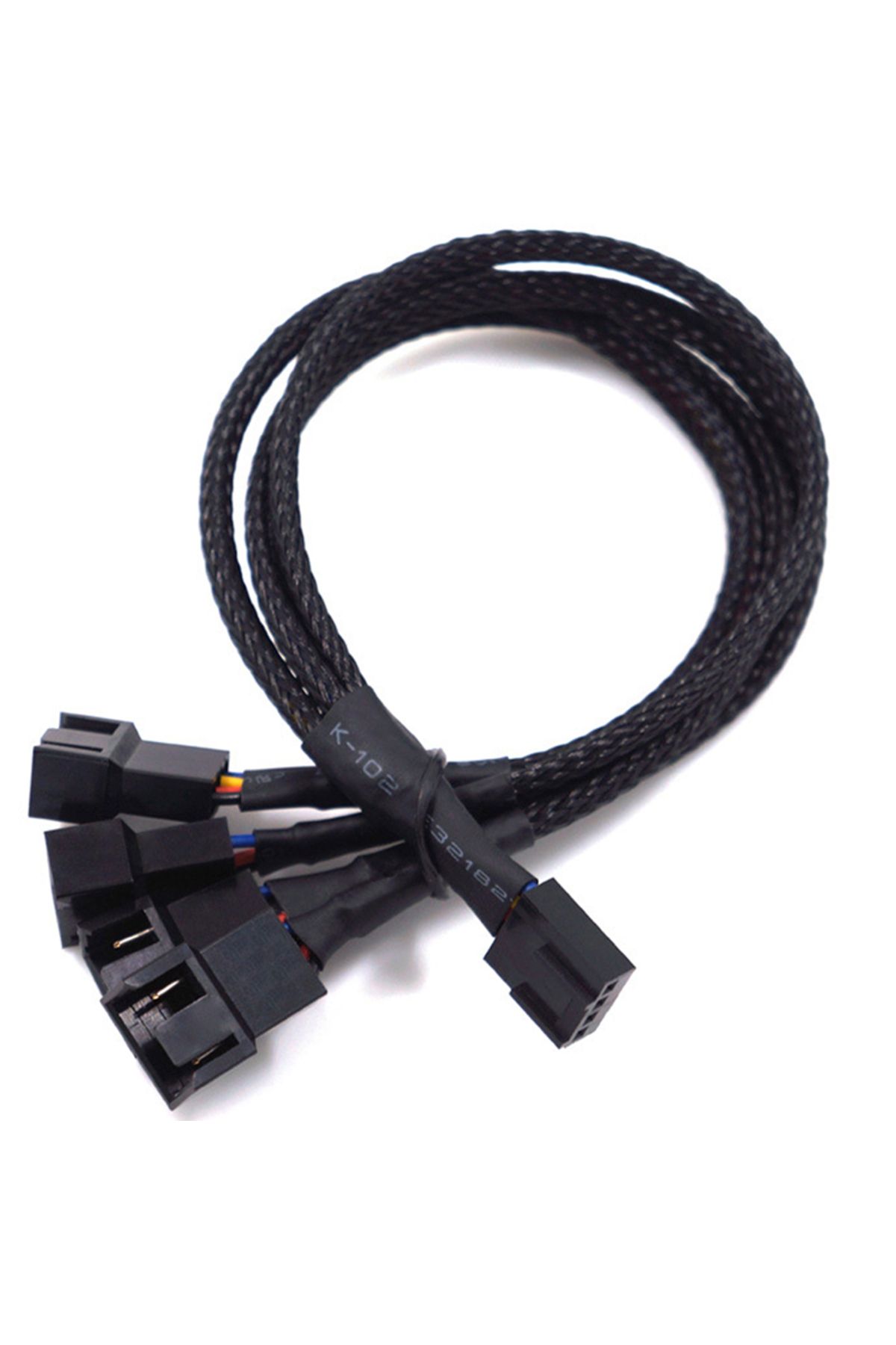 Choice-1 in 4 New 4 Pin Pwm Fan Cable 1 To 4/3/2/1 Ways Splitter Black Sleeved 27cm Extension Cable Connect 1