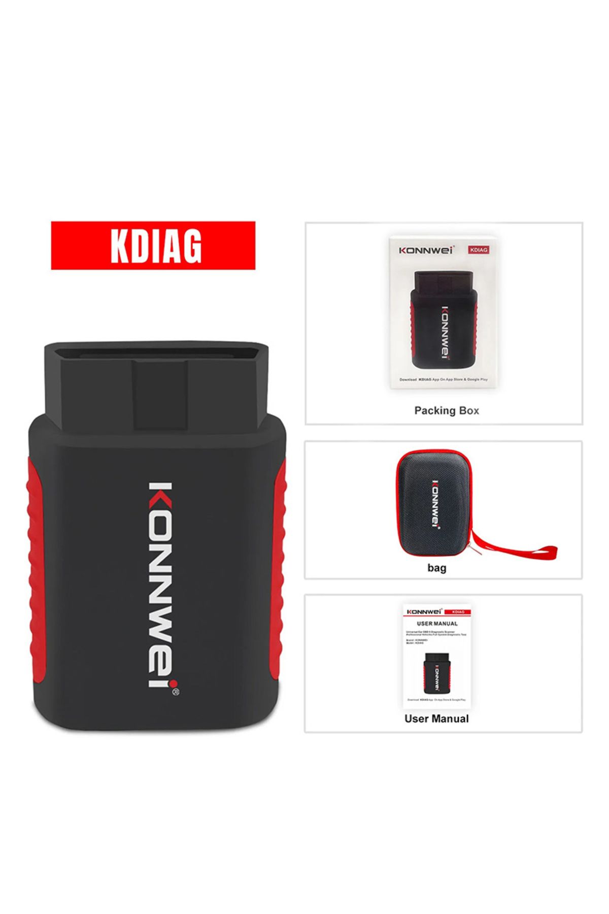 Choice-Bluetooth version KONNWEI KDIAG Full System Auto Scanner Reset SAS EPB Service ECU Programmer OBD OB 1