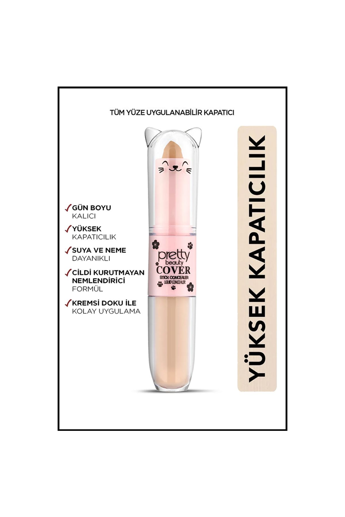 Pretty Pb-410 Cover Stick & Liquid Concealer No:02