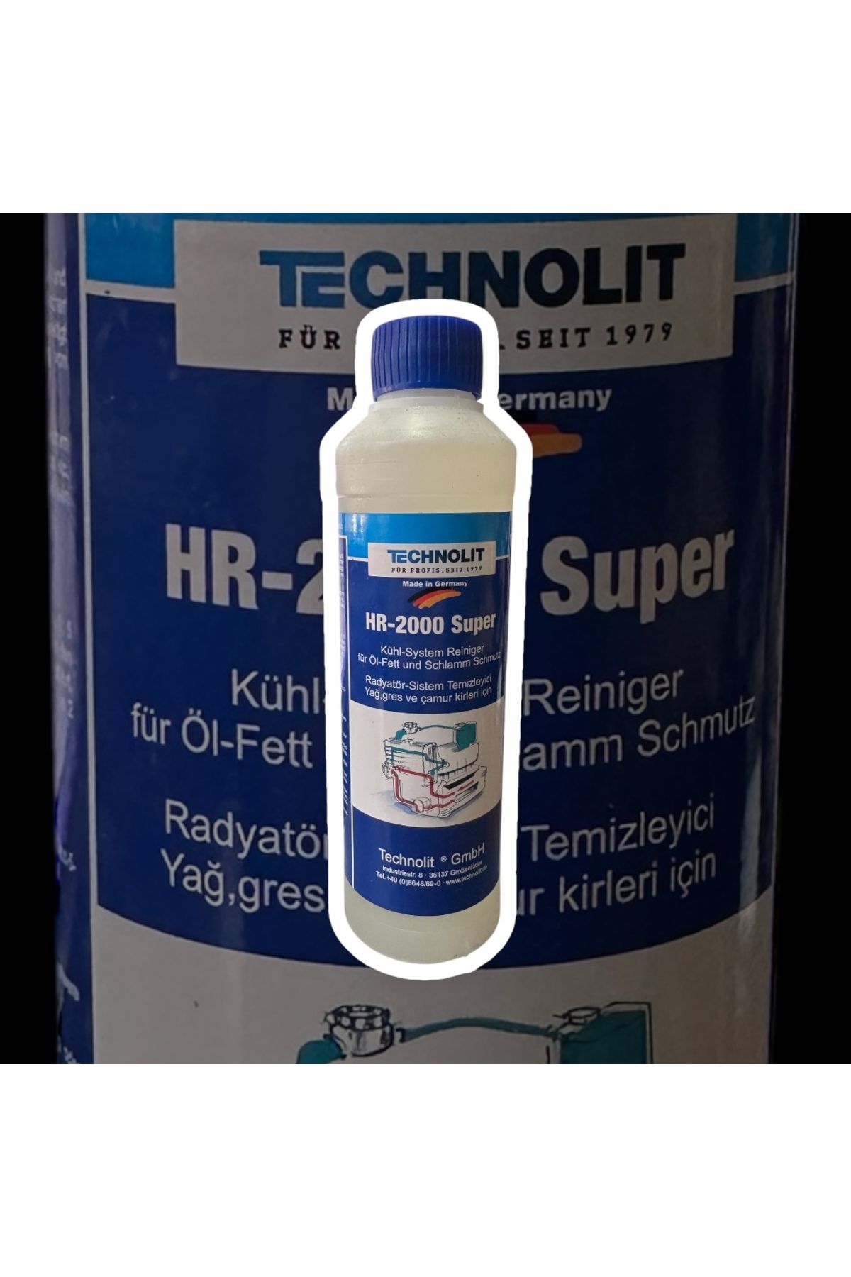 Technolit HR-2000 Super Radyatör Açıcı ve Yağ Çözücü 500ML