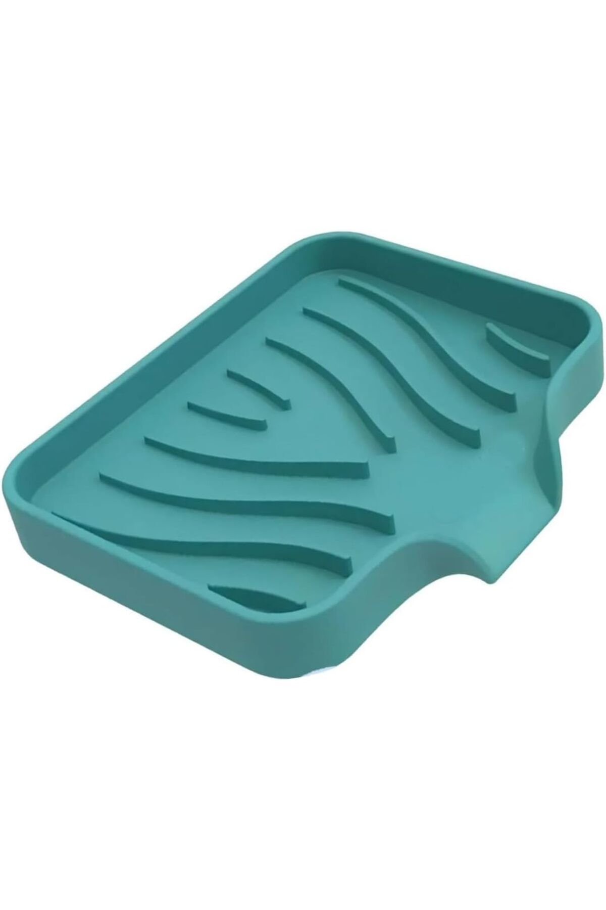 STOREMAX MU-ARTSHOP Silikon Mutfak, Banyo Su Giderli Vantuzlu Esnek Sabunluk TURKUAZ Renk tnca 871301