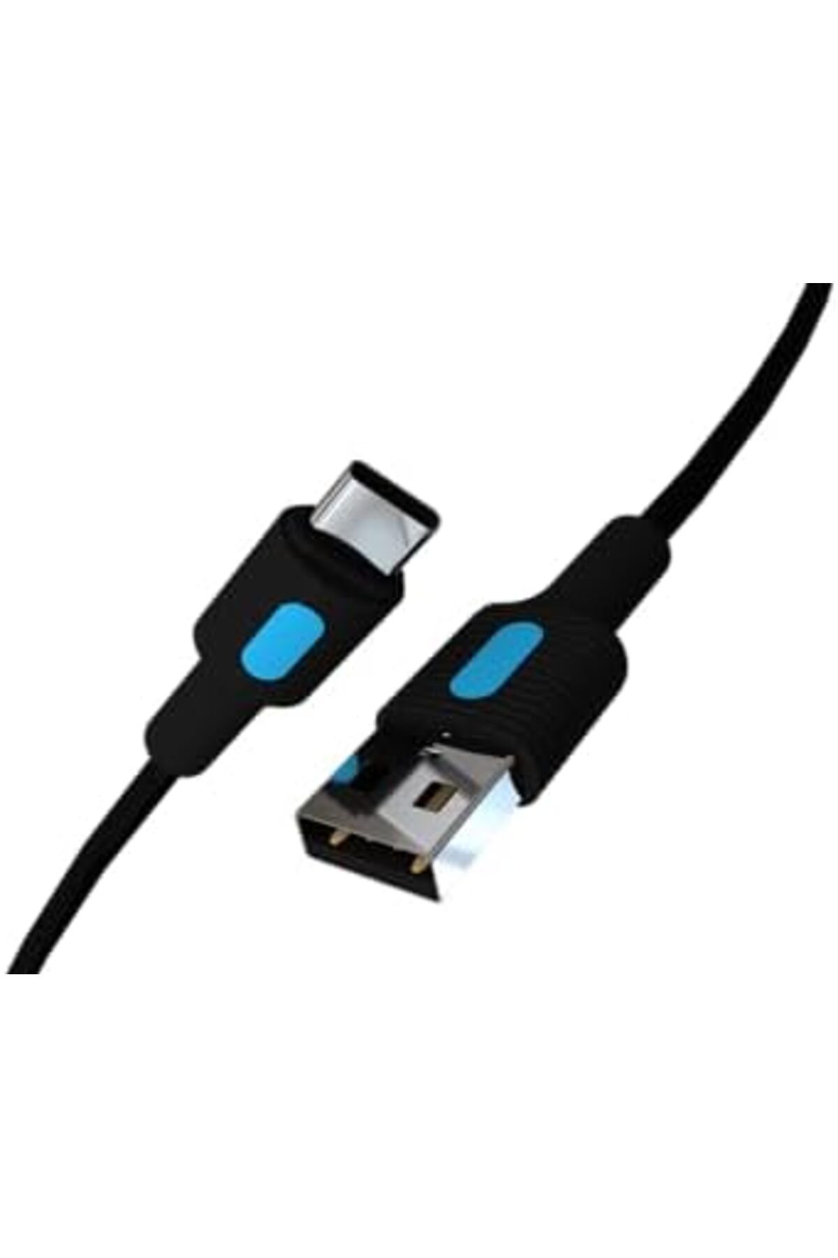 STOREMAX cmllashop Coral USB A-C Hızlı Şarj Kablosu (Siyah + Mavi/Siyah Uç) (120 CM) 542093