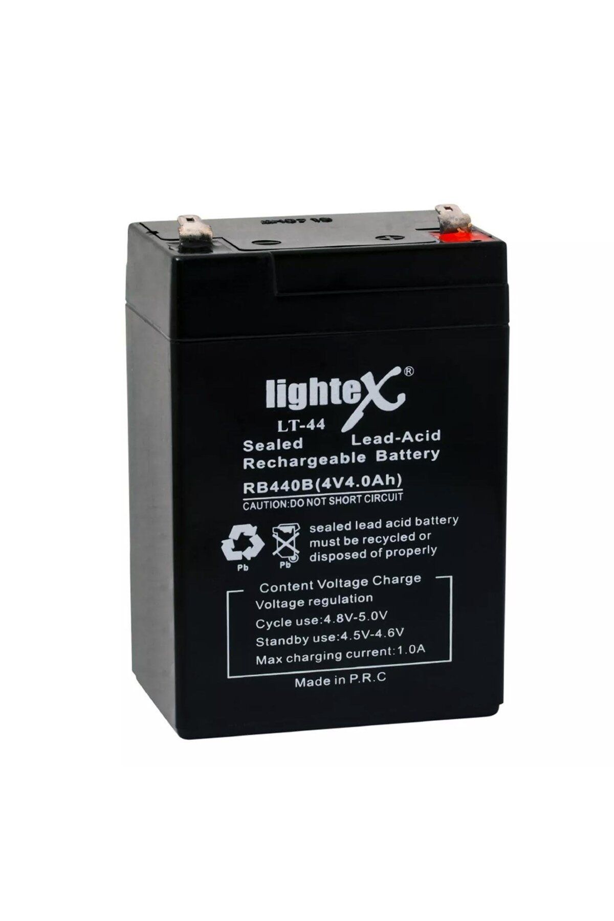 SH TICARET LİGHTEX LT-44 Kuru Akü 4V 4.0Ah (7X10X4.5cm) Işıldak Fener