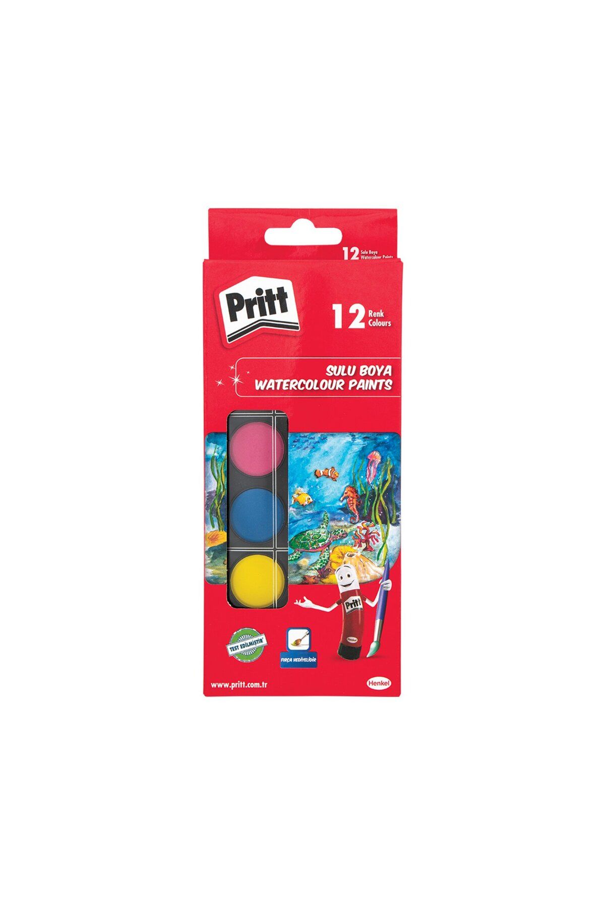 Pritt Sulu Boya 12'Li Karton Kutu