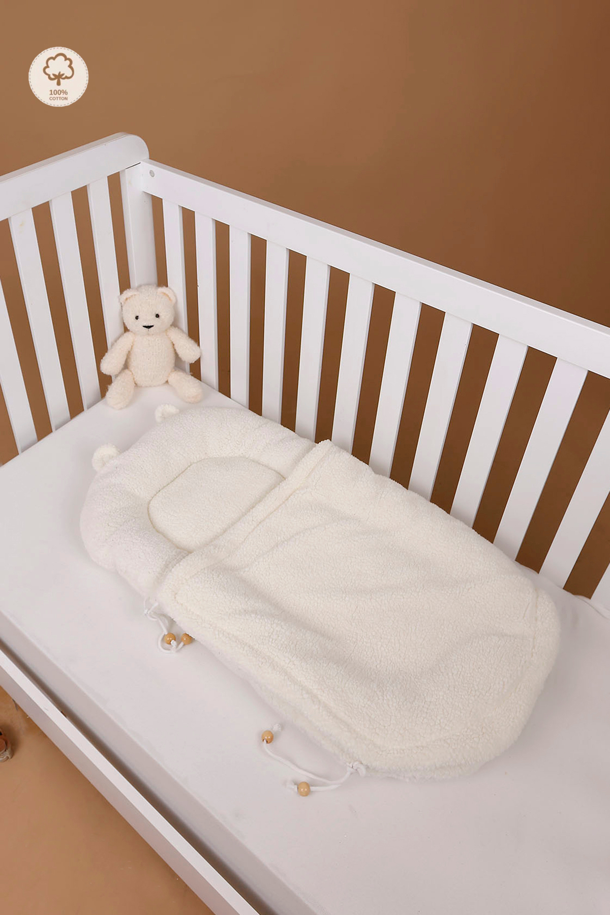 JUNİPERUS Tedy Peluş Kundak Babynest Bebek Yatağı Anne Yanı Yatağı fotoğrafı 5 (önizleme)