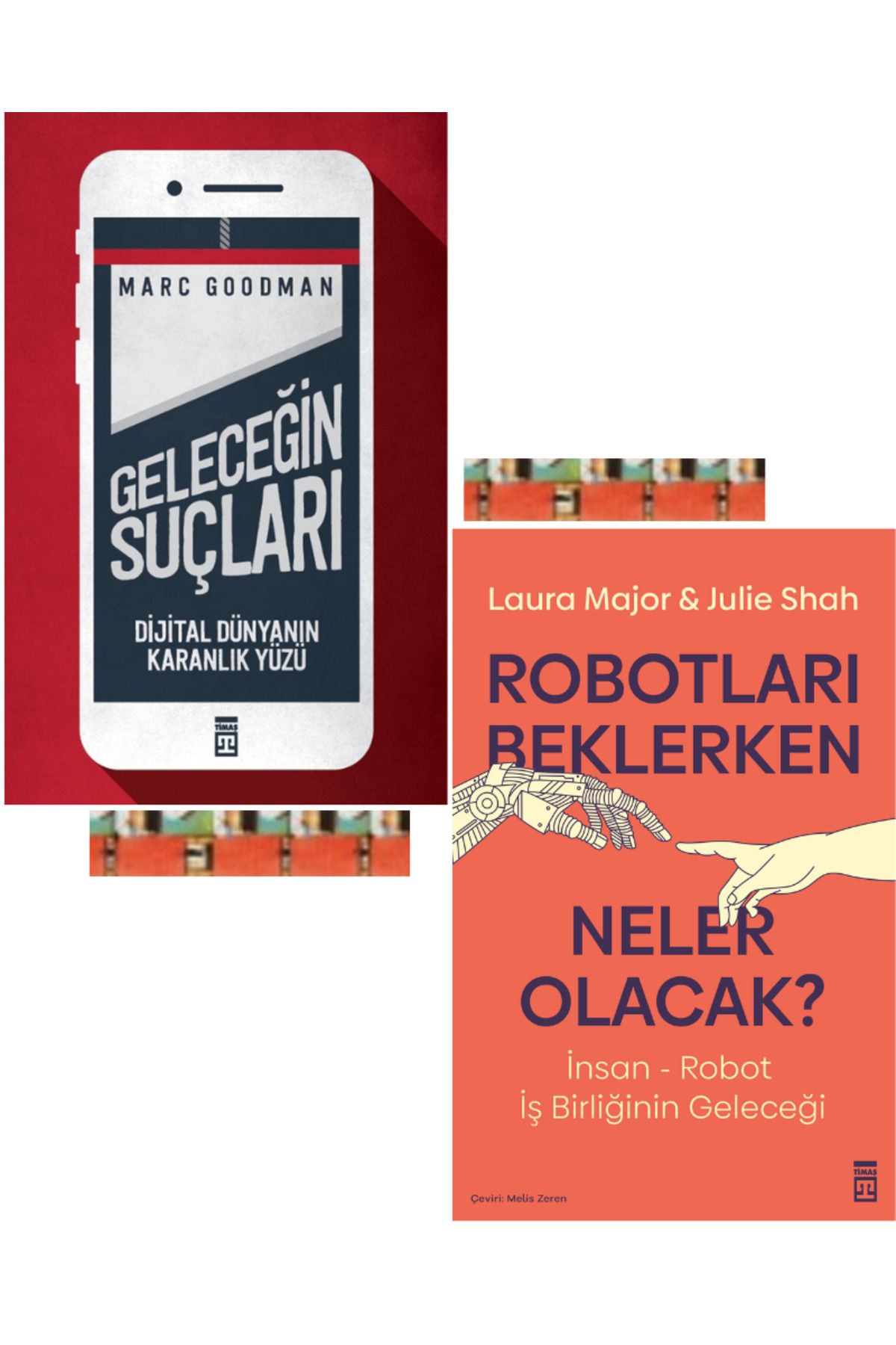 Timaş Yayınları Robotları Beklerken Neler Olacak, Geleceğin Suçları (2kitap)