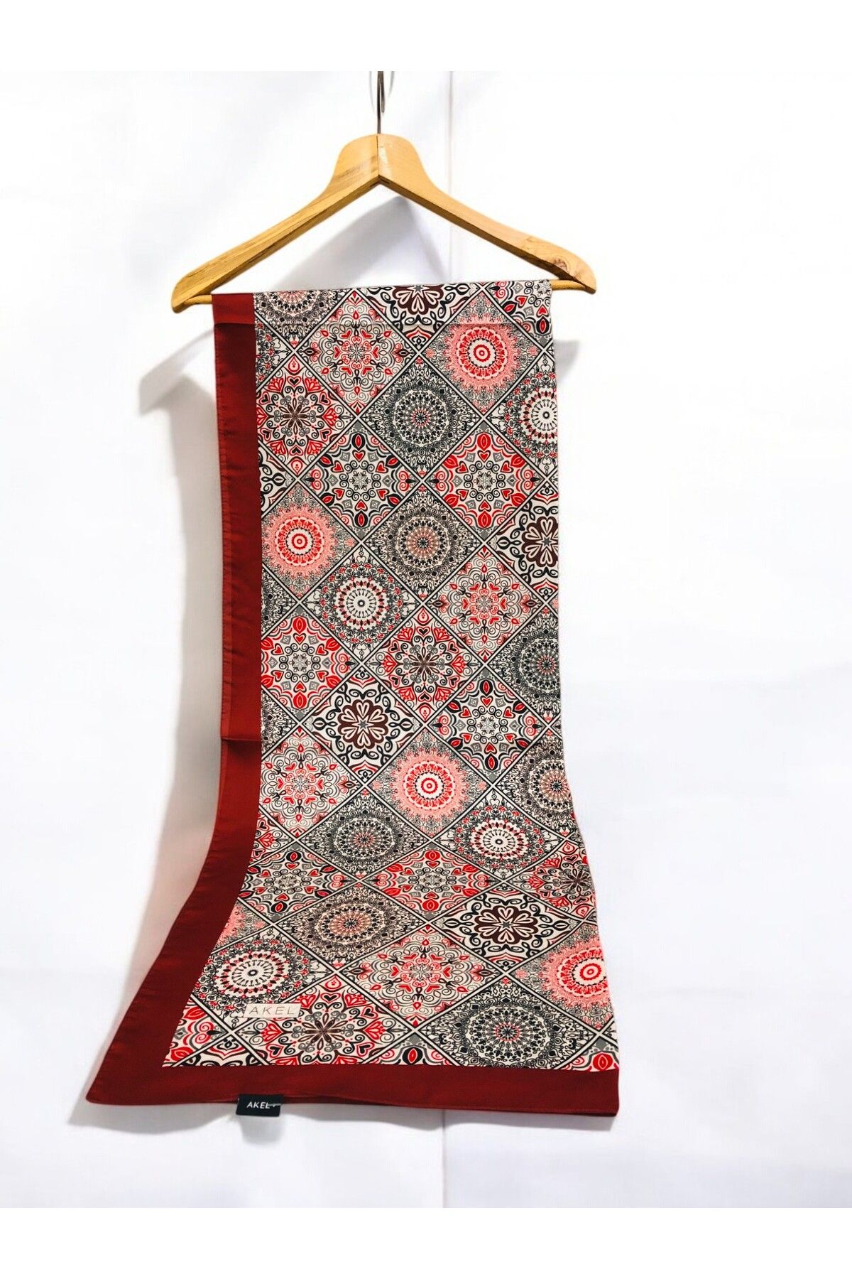 Akel Desenli Alfa Silk Şal Etnik Desen