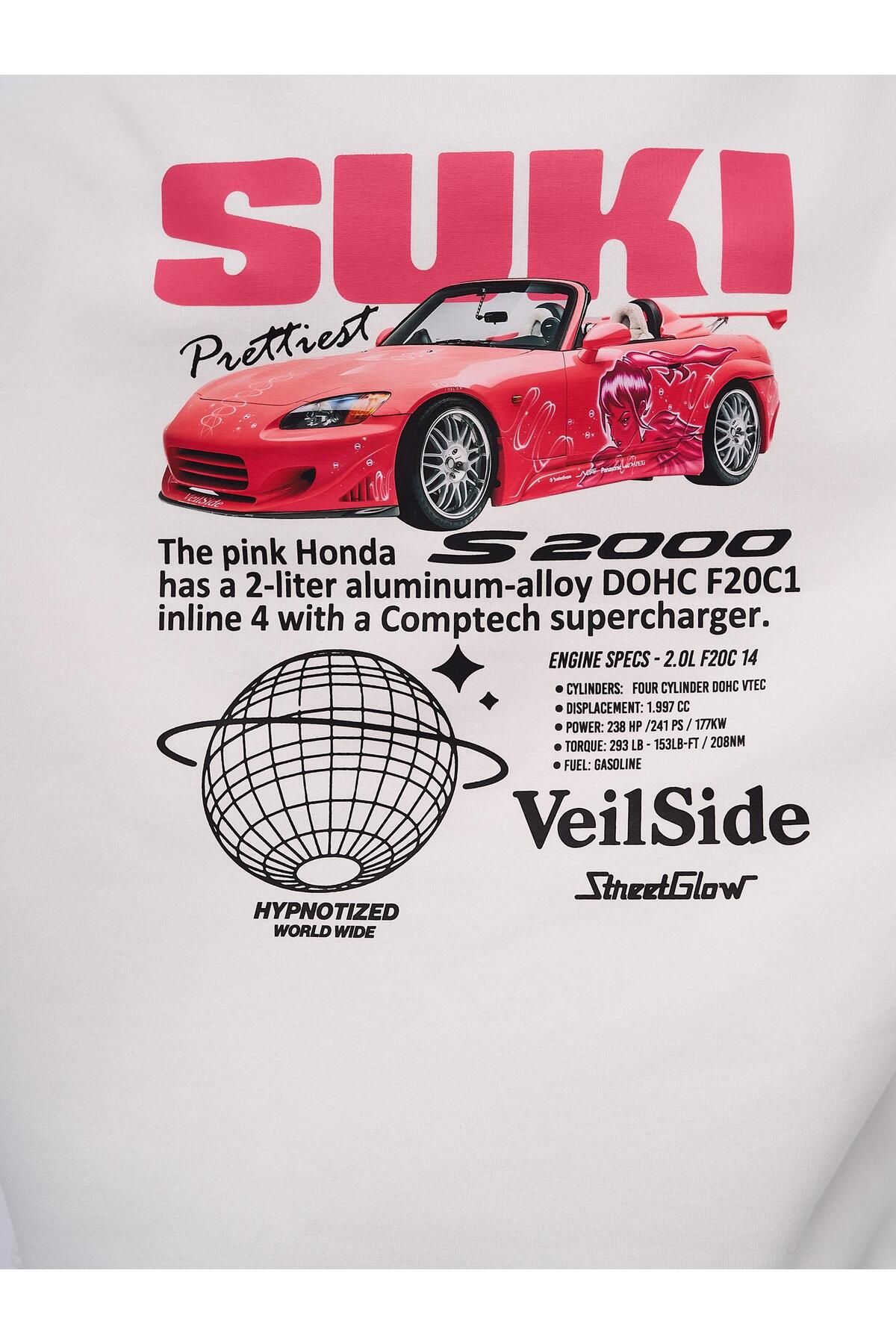 Trendiz-Suki Fast and Furious Unisex-Sweatshirt in Weiß 3