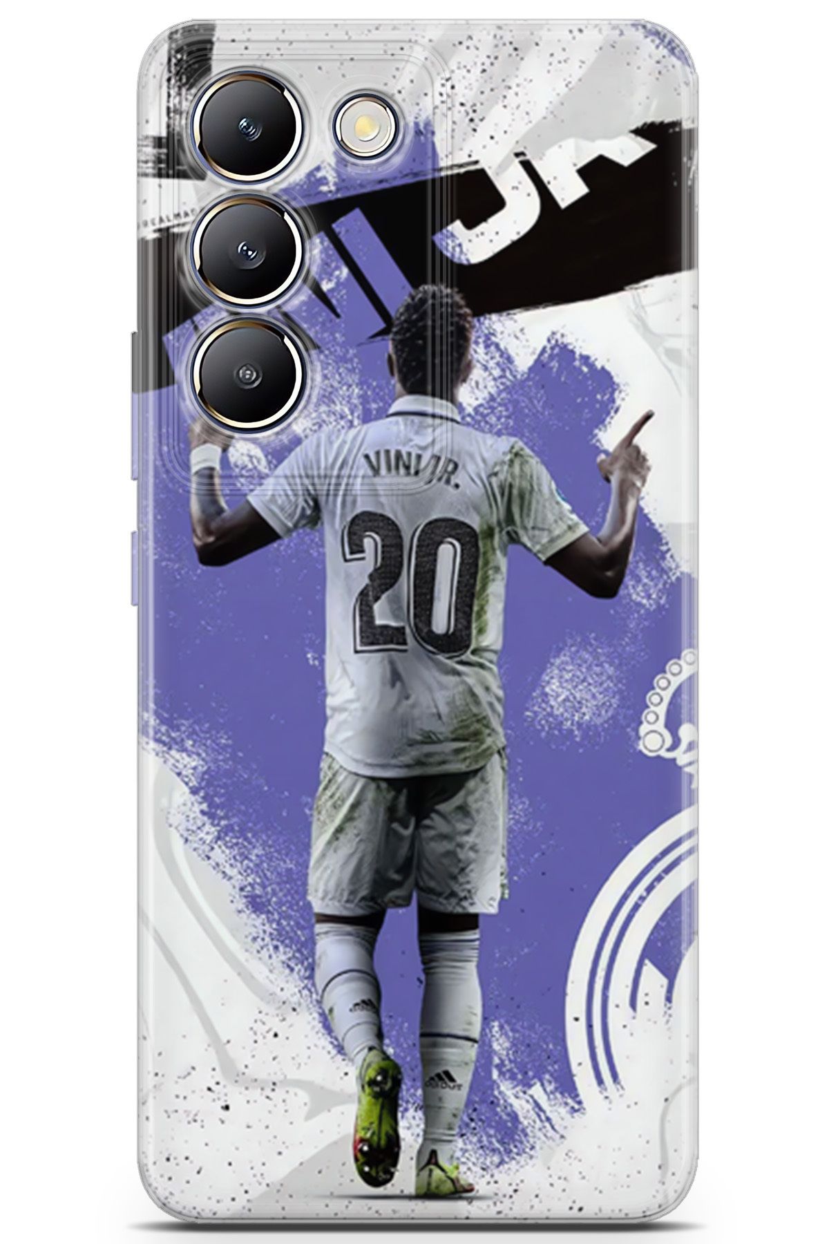 Uvilda Vivo V30 Lite uyumlu Futbol 4 TPU Vinicius Jr