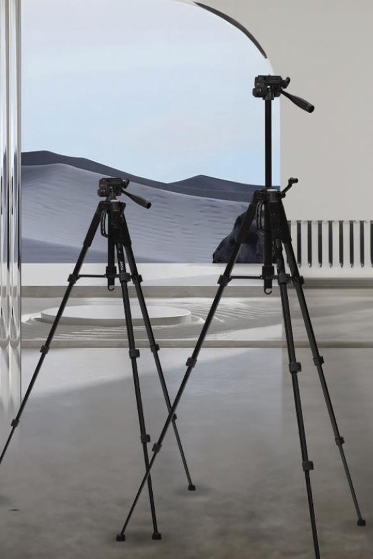 TECHNOMEN Profesyonel 1.2m Su Terazili Tripod Kamera Tripod