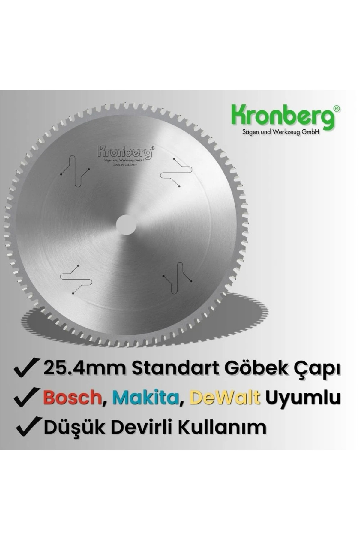 kronberg Ø305X2.20X25.4X72Z Kronberg Paslanmaz Profil Testeresi