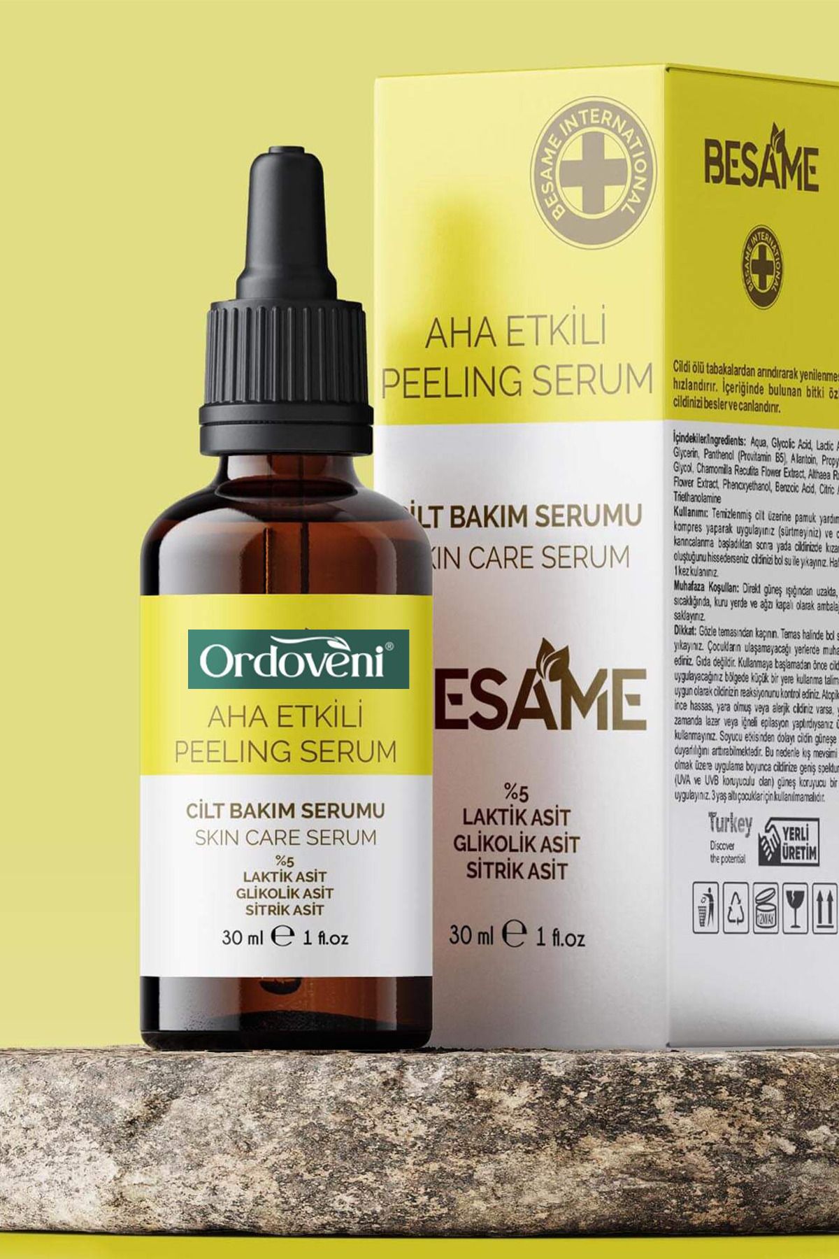 OrdoVeni AHA / BHA Etkili Peeling Cilt Bakım Serumu 30ML – Gözenek Temizliği ve Yenilenme