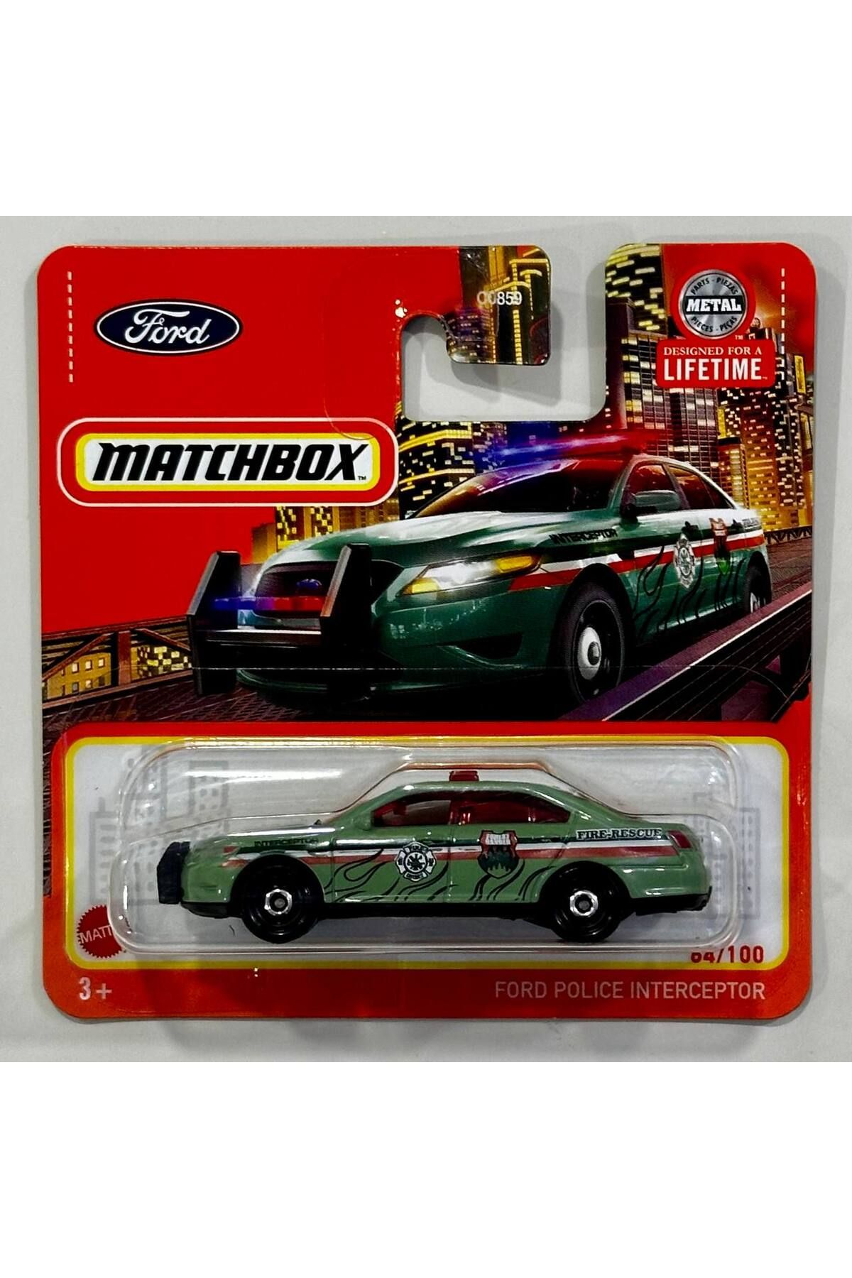 HOT WHEELS Ford Police Interceptor Fire Rescue Matchbox Model