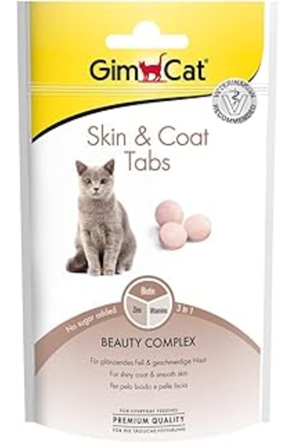 ZUHUDİ Gimcat Skin&Coat Tabs Deri&Tüy Sağlığı Kedi Ödül Tableti 40 Gr