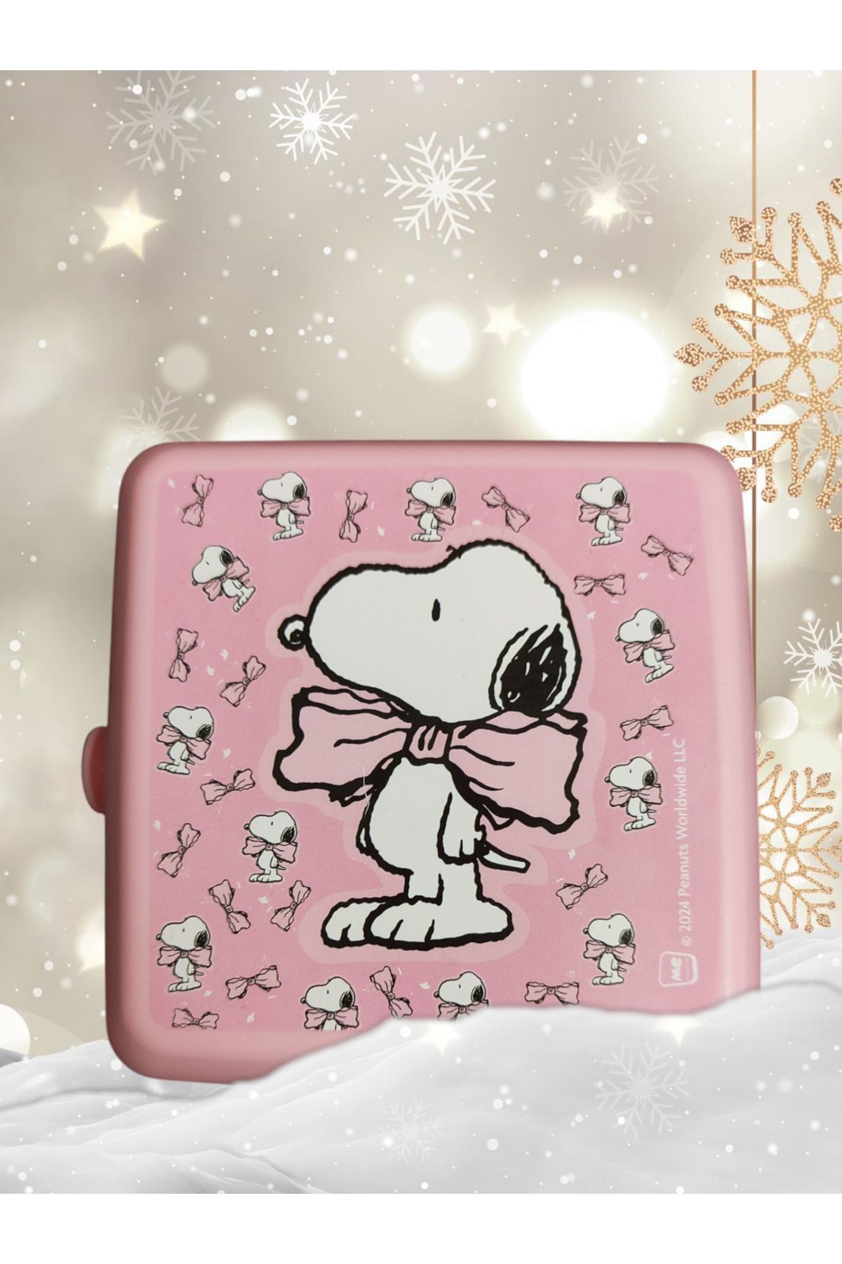 Me Çanta Snoopy Lisanslı 4 Bölmeli 2 Katlı Plastik Beslenme Kutusu  Dadacuq24885