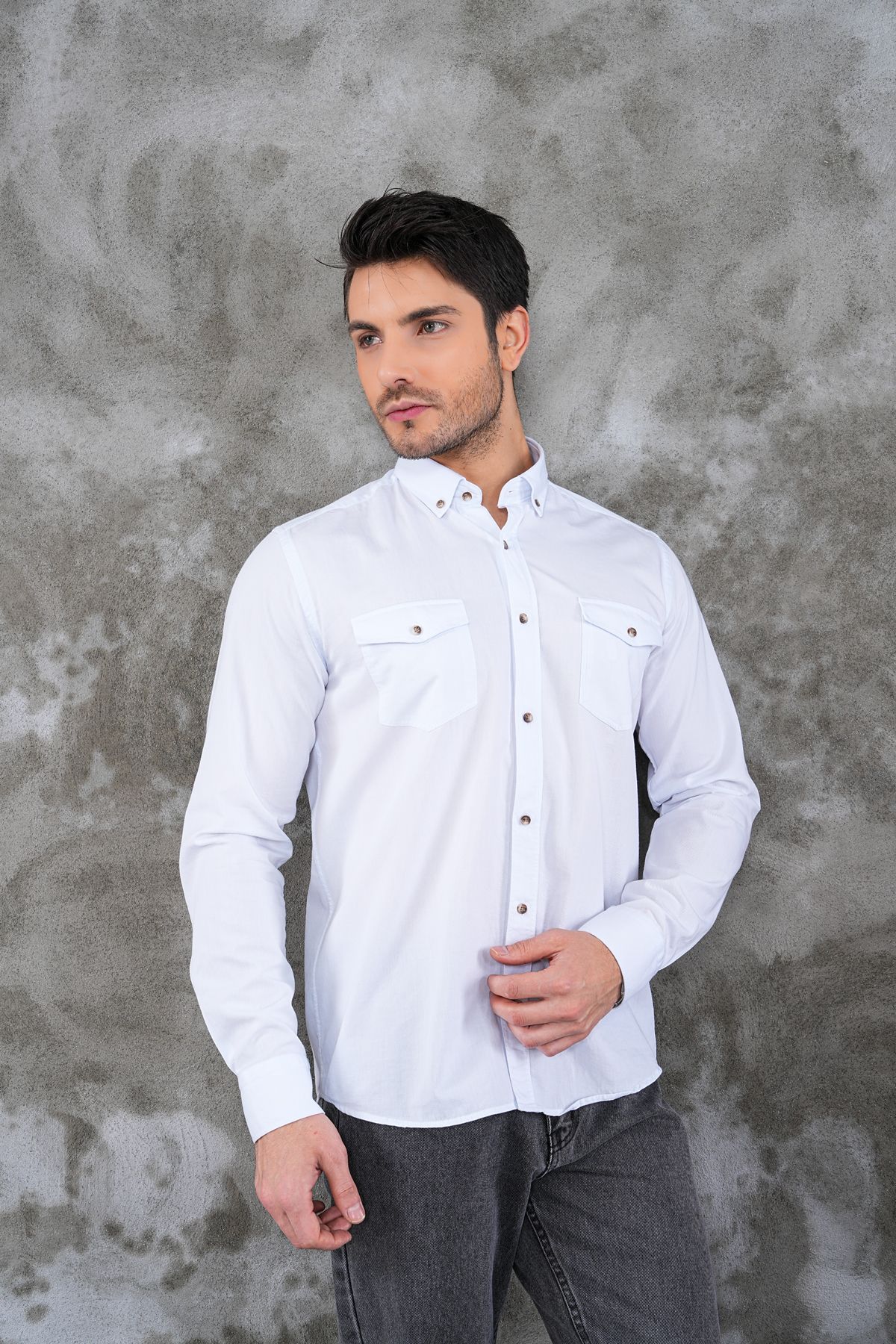 youknitwear you-Como Spain Stayle Cotton Shirt 5