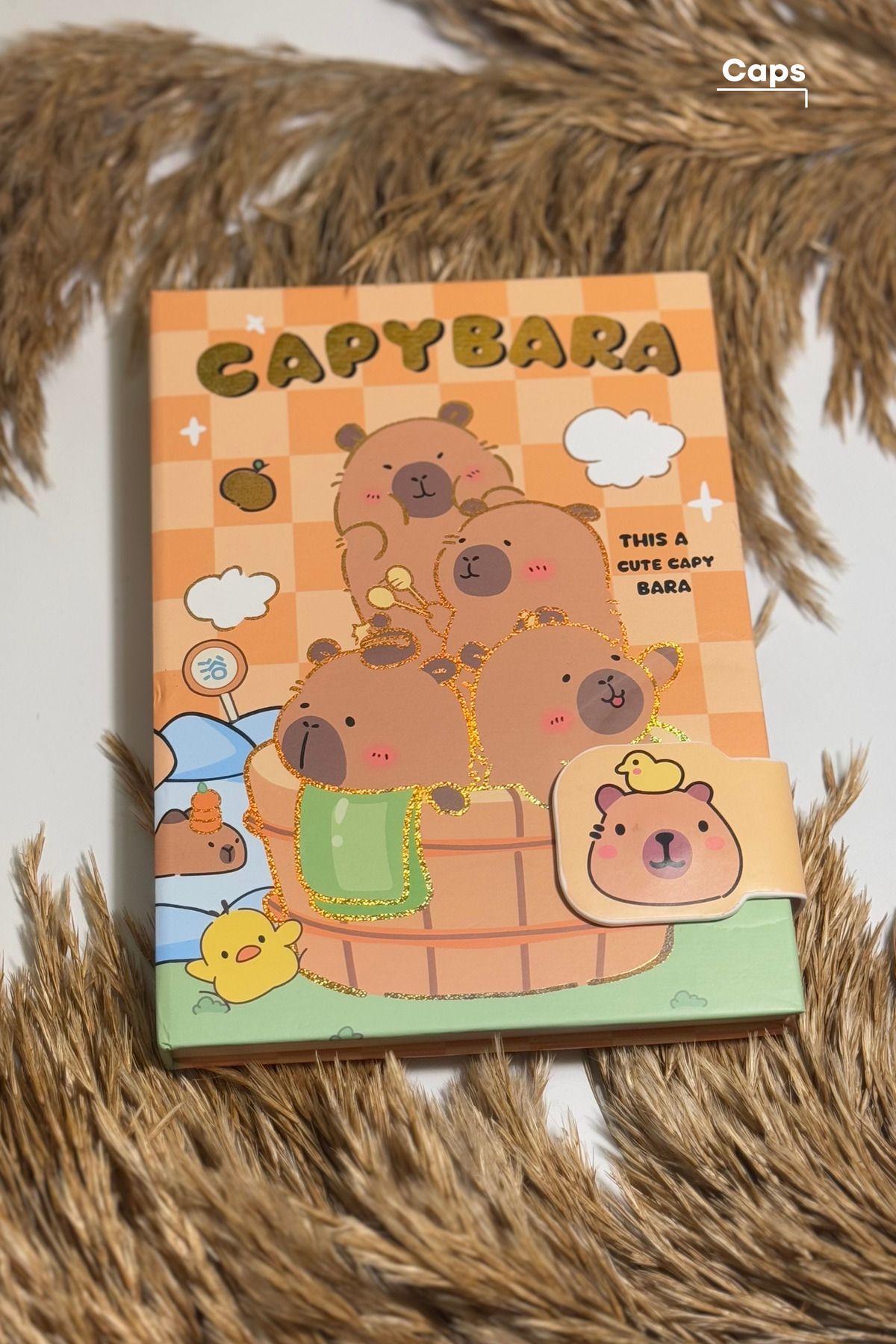 caps-Cappybara Line and Fun Notebook - 160 Sheets - 13 X 18.6 cm 2