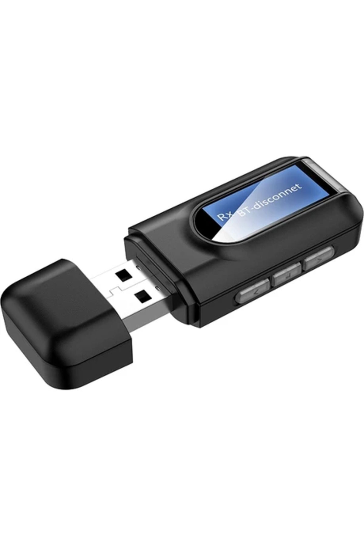 Obay Bluetooth 5.0 Verici ve Alıcı, 2'si 1 Arada Kablosuz Adaptör, LCD Ekranlı 3,5 mm Aux USB Stere