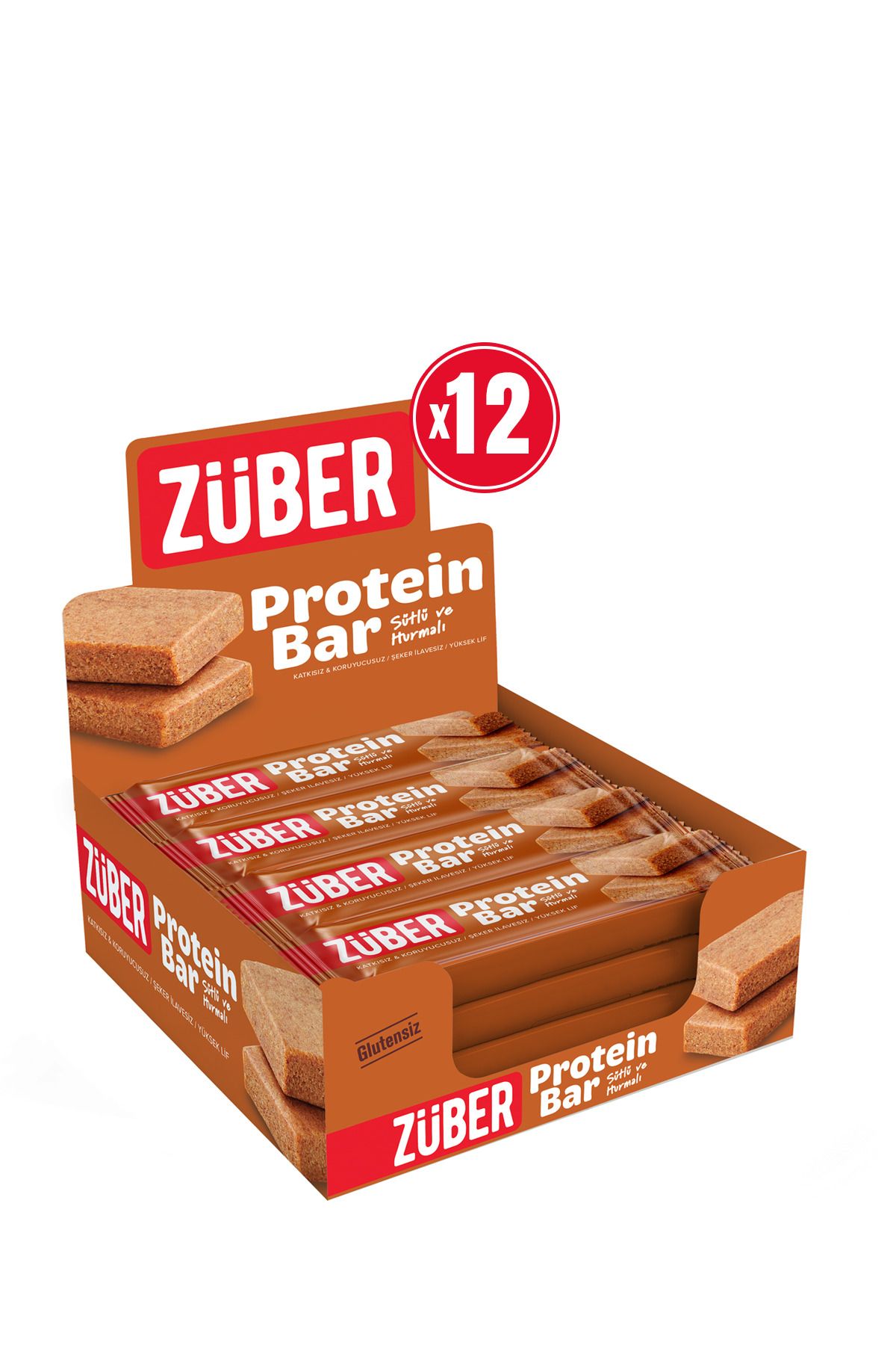 Sütlü ve Hurmalı Protein Barı - 12 Adet x 35Gr