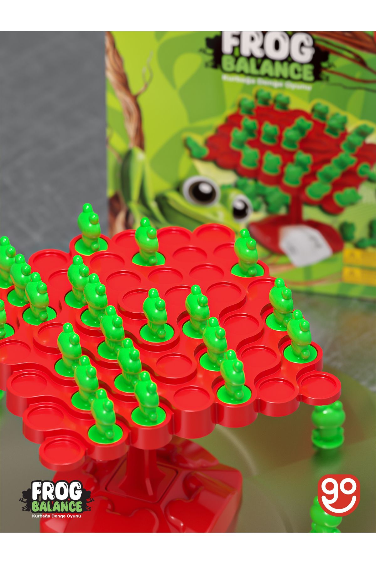 Go Toys-Frog Balance Parent Child Interaction Game Educational Toy Box Game 3