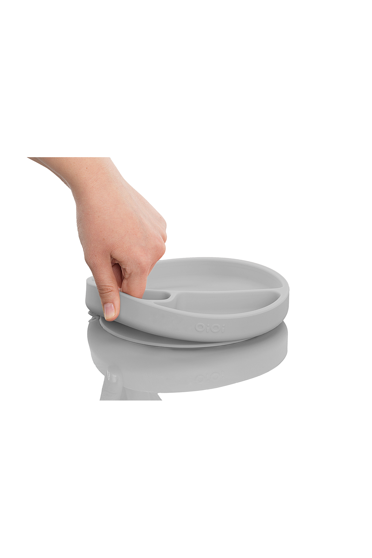 OiOi Silikon Beslenme Seti 5'li - Powder Grey fotoğrafı 7 (önizleme)