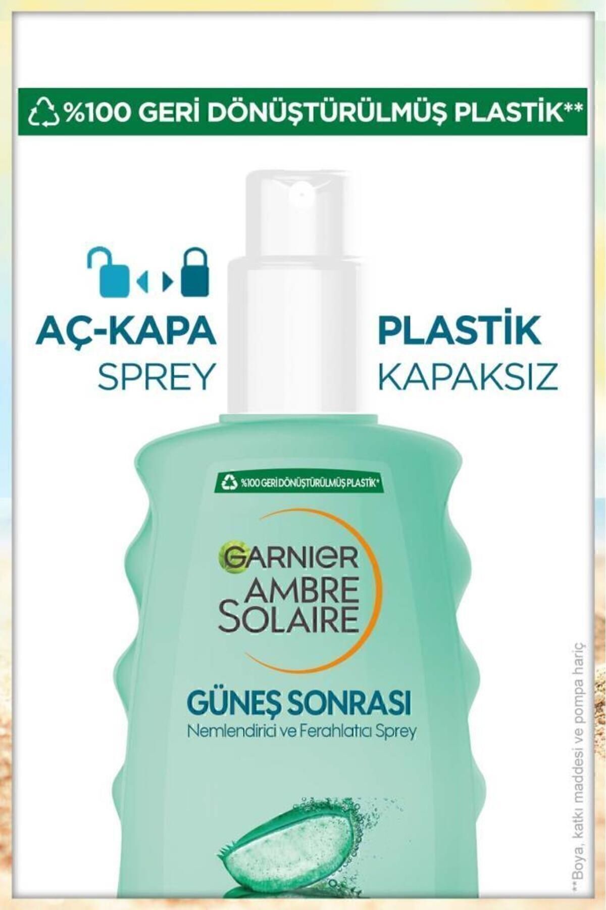محصولات پس از آفتاب AMBRE SOLAIRE مرطوب کننده با طراوت اسپری 200 میل Garnier
