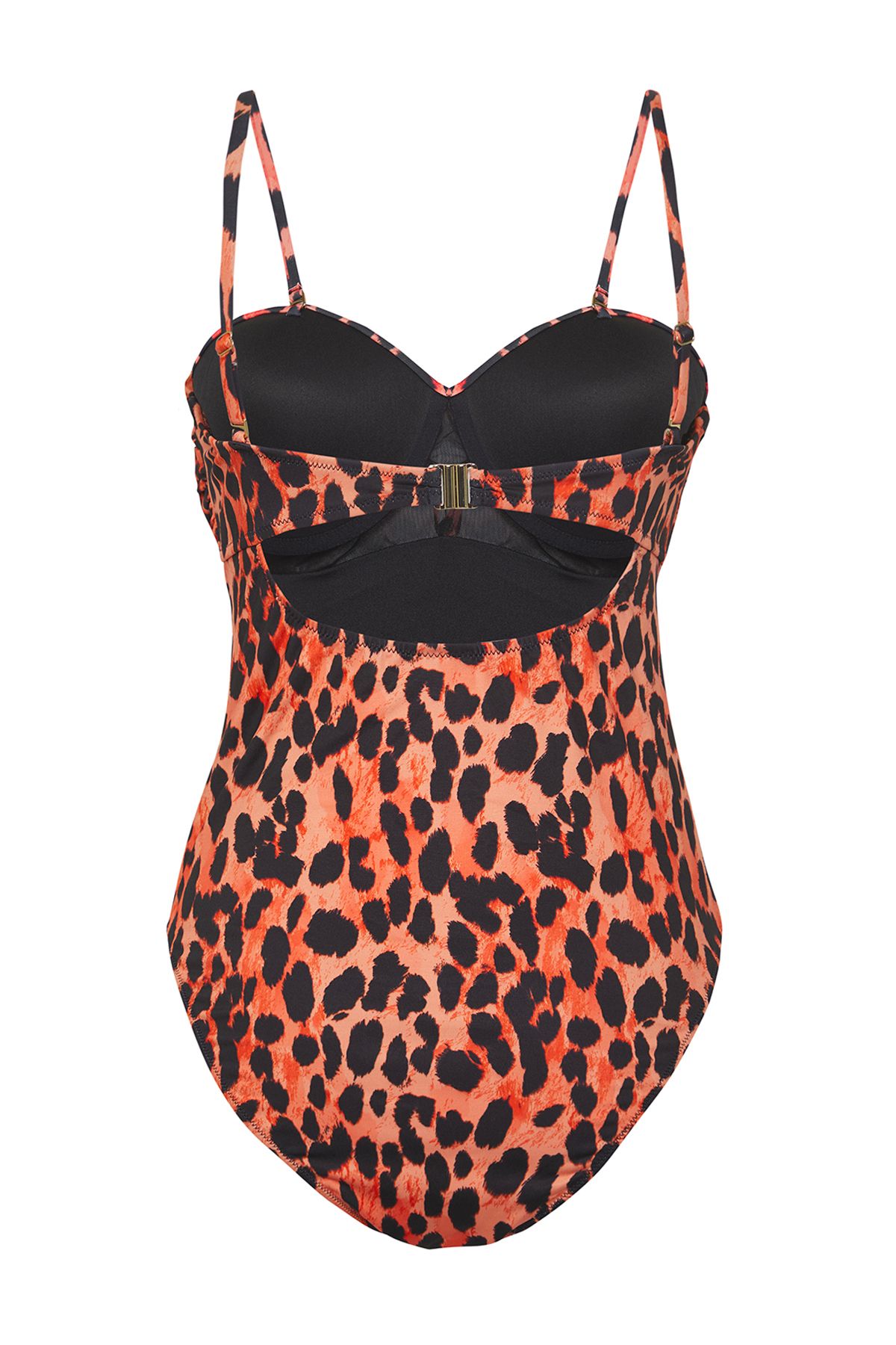 Trendyol Collection-Plavky bez ramínek s leopardím vzorem – přehozené, Regular Fit TBESS25MA00088 6