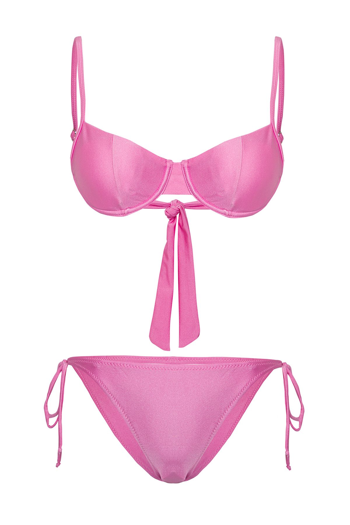 Trendyol Collection-Balconette Pink Bikini Set - Tbess25Bt00083 5