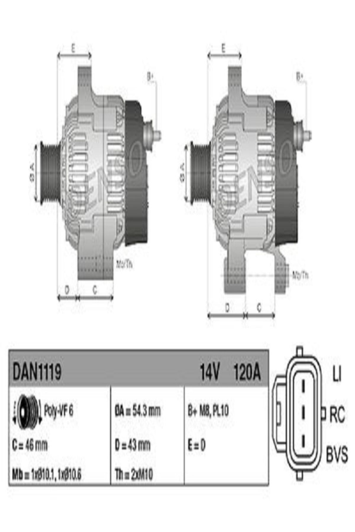 DENSO ALTERNATÖR KOMPLE FOCUS C.MAX 2006/- FUSION