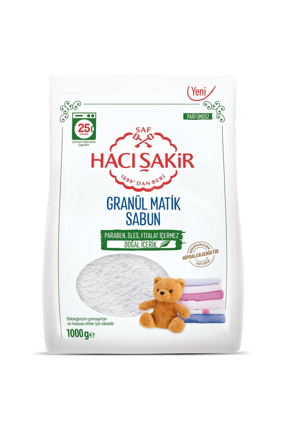 Hacı Şakir Granül Matik Bebekler Ve Hassas Ciltler Için Çamaşır Deterjanı 1000 gr