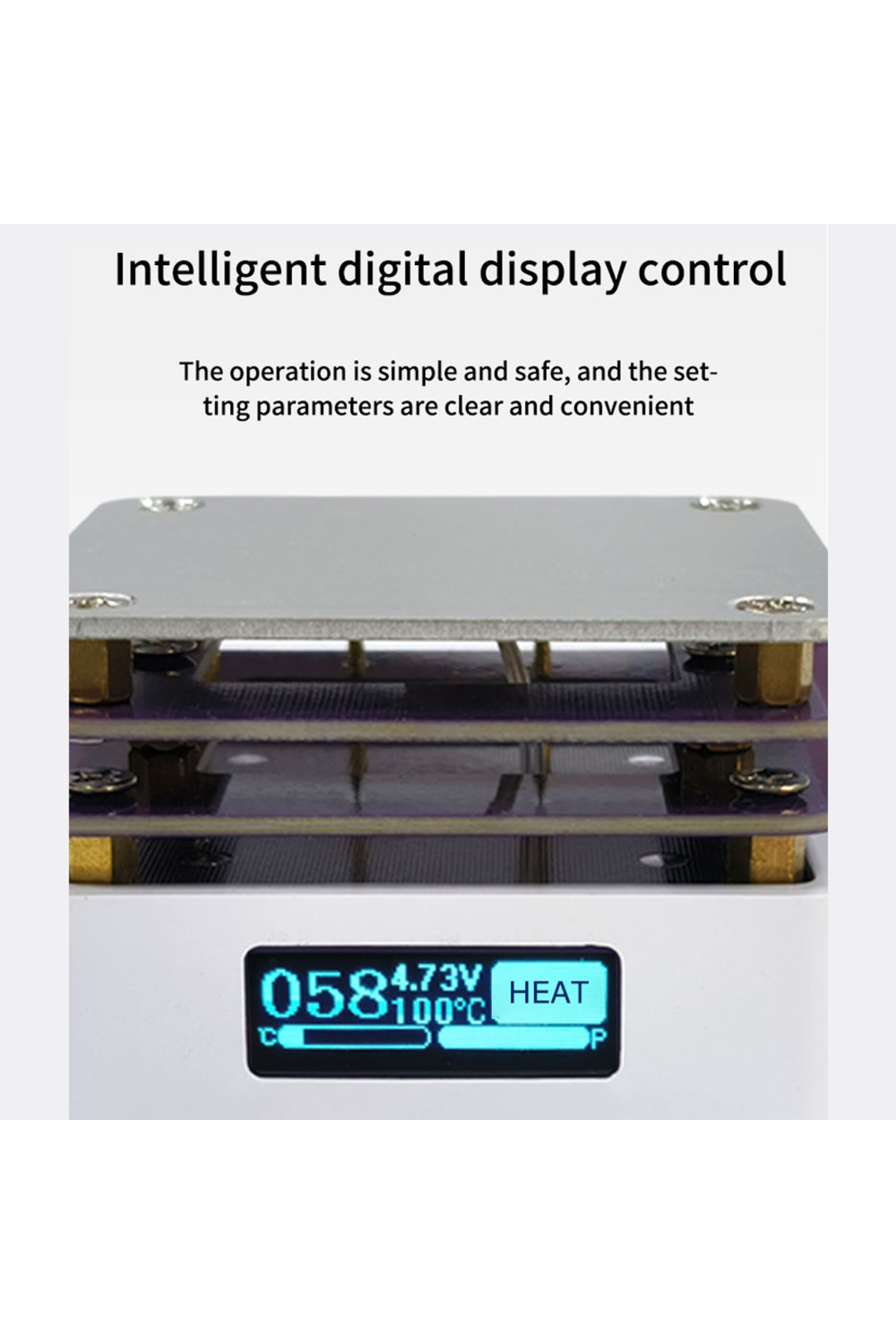Choice-G3061 PD65W Mini Hot Plate Digital Soldering Preheating Rework Station PCB SMD Board Soldering Pl... 2