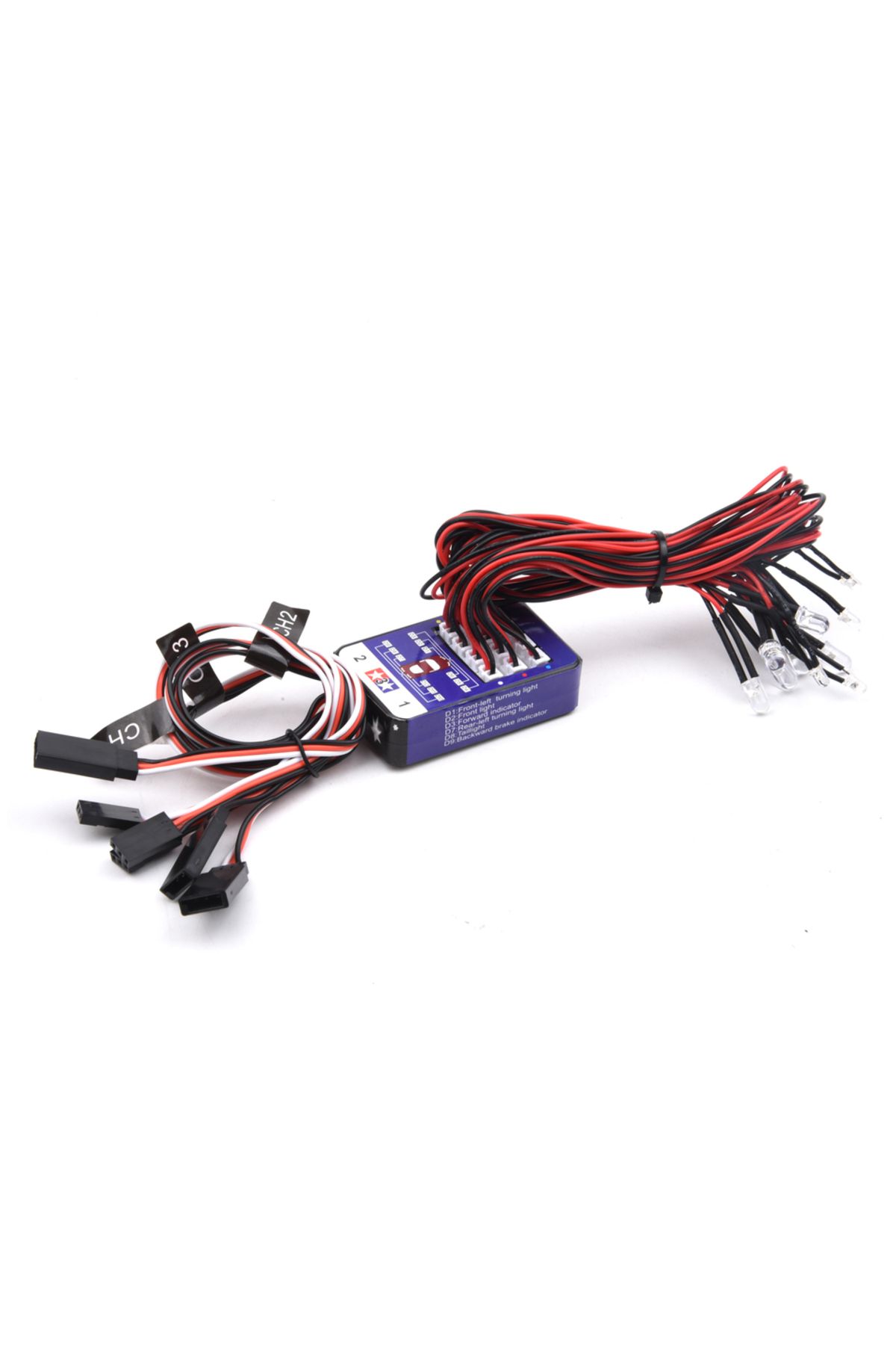 Choice-Simulation Flash Light 12 LED Lighting Kit Steering Brake for RC Car 1/10 Scale Models Yokomo Tam... 3