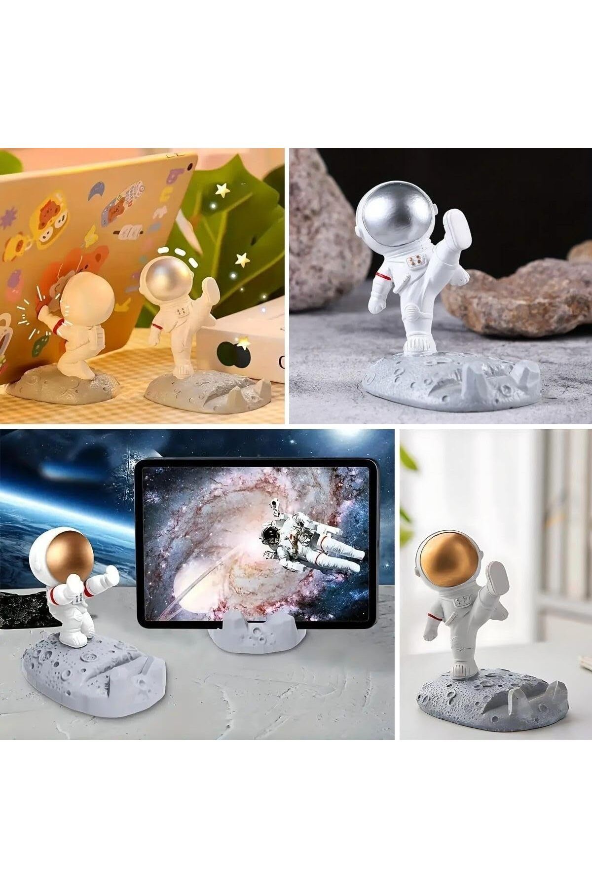 STOREMAX erhnshop Mini Stand Astronot Model Masaüstü Telefon ve Tablet Tutucu Standı - Asorti shphx 995340