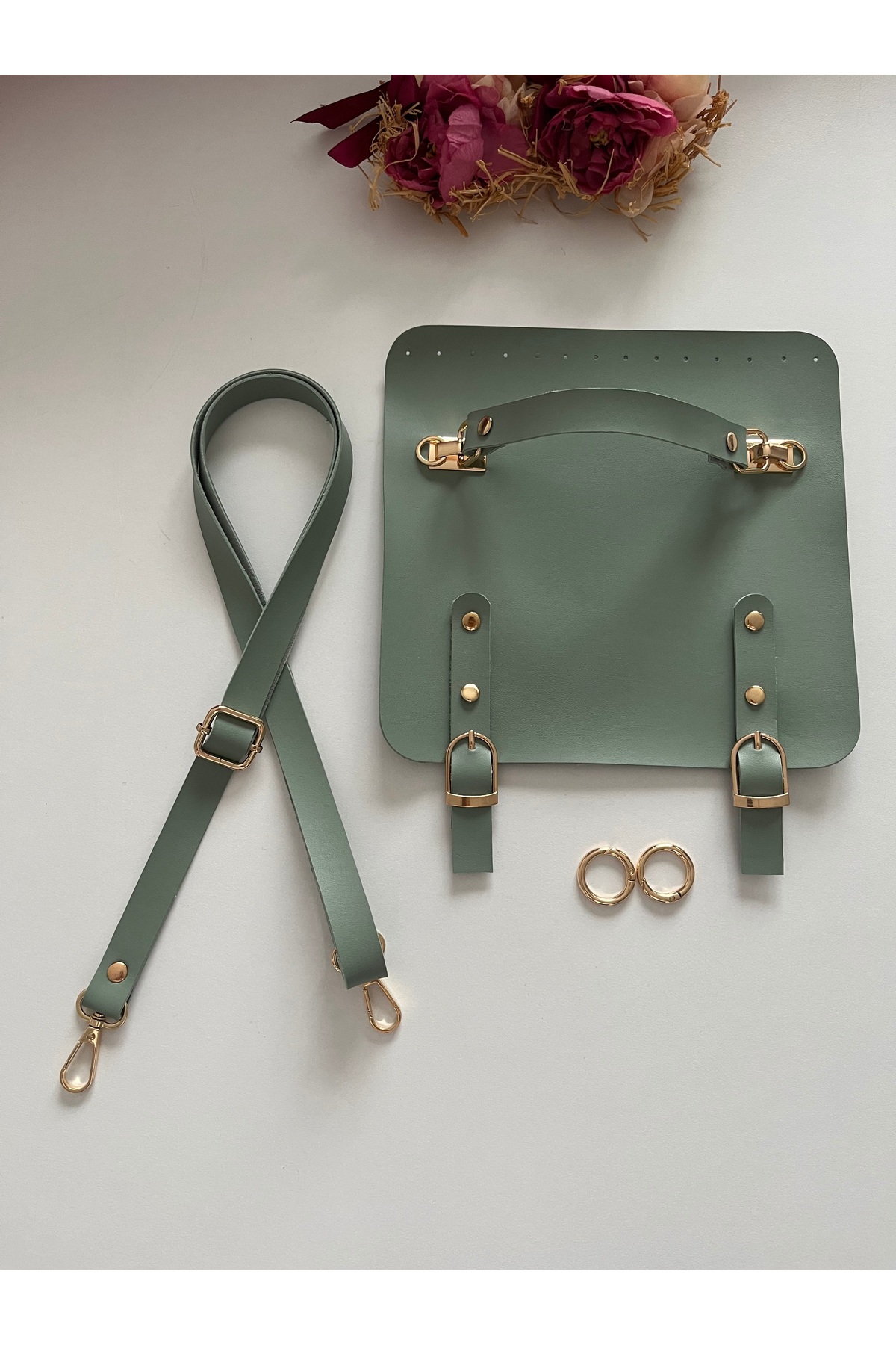 Knitted Bag Lid and Hanger Set