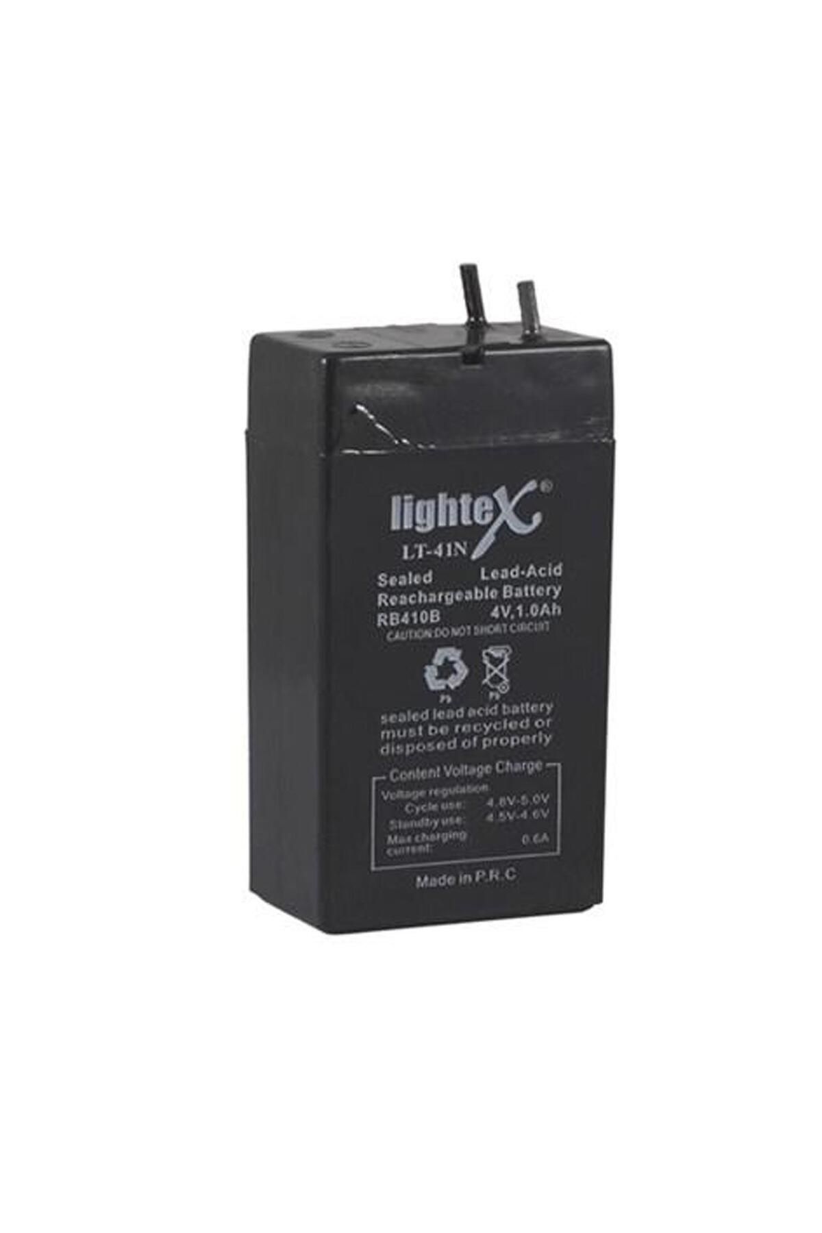 SH TICARET LİGHTEX LT-41N Kuru Akü 4V 1.0Ah (3.5X6.2X2cm) Işıldak Fener